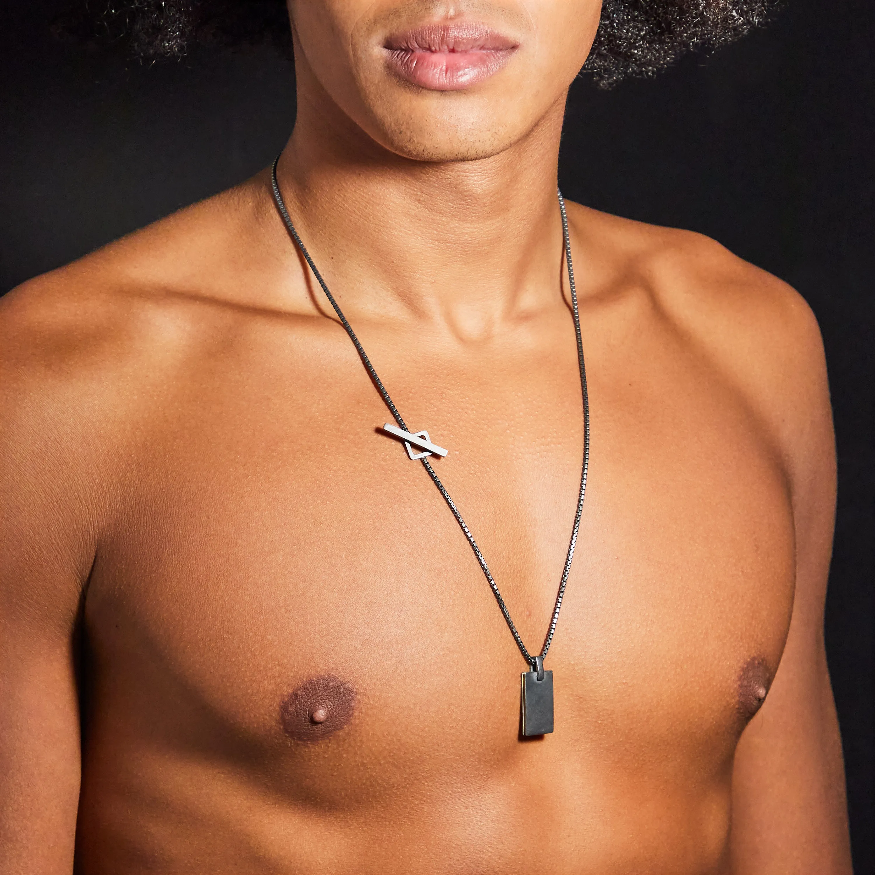 ELAN Oxidized Silver Tag with Yellow Enamel sold by Marco Dal Maso product image thumbnail 2