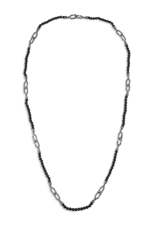 THE LINK Beaded Onyx Chain sold by Marco Dal Maso