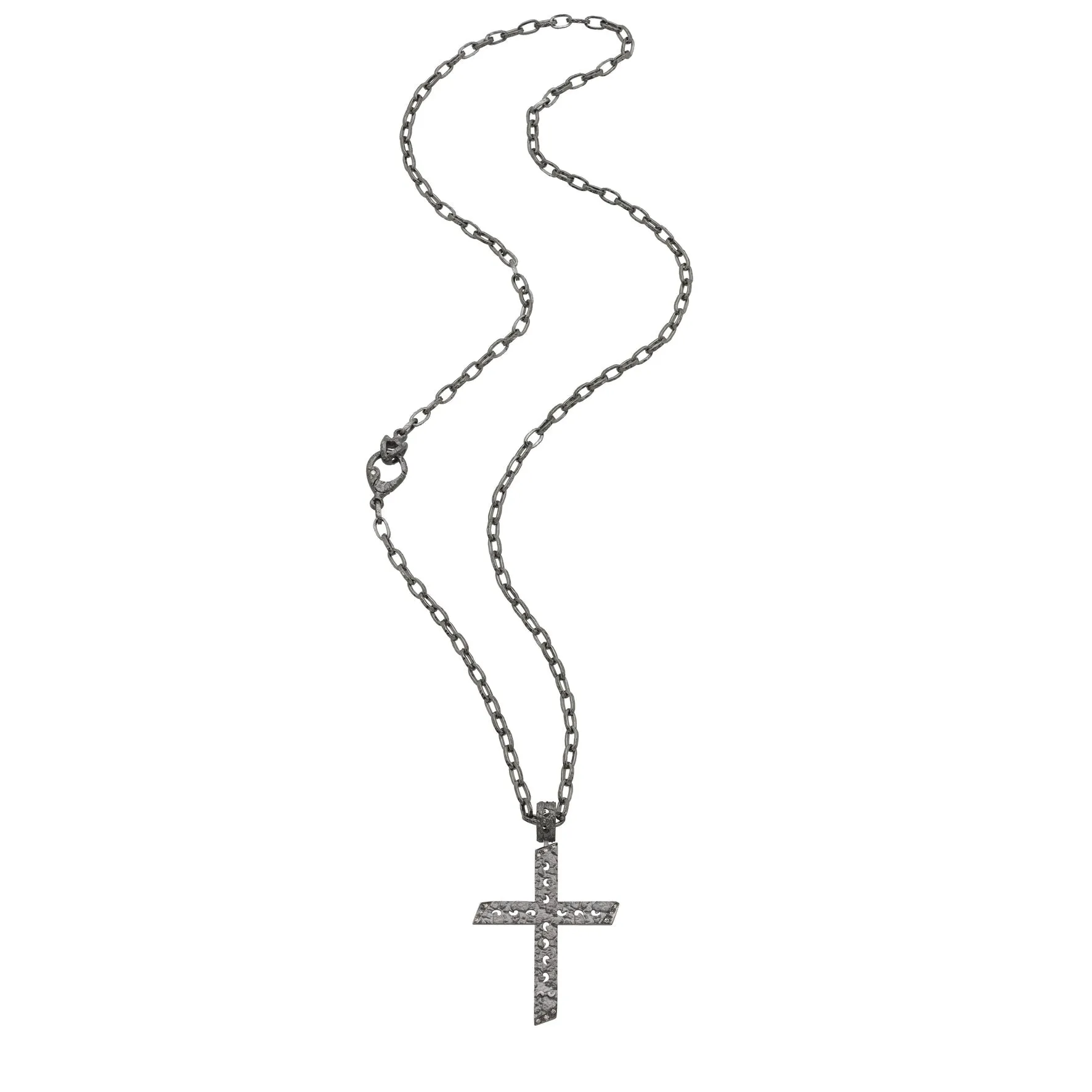 The Cross 18kt Textured Gold Pendant sold by Marco Dal Maso