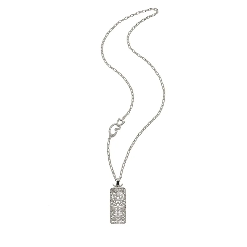 Warrior Mask Pendant with White Diamonds sold by Marco Dal Maso