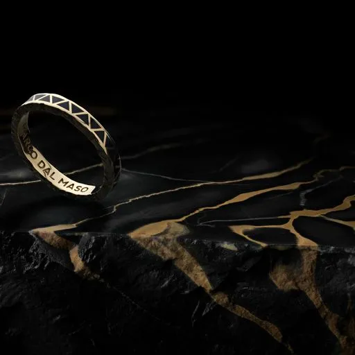 MANAWA Black Enamel Thin Band Ring sold by Marco Dal Maso product image thumbnail 2