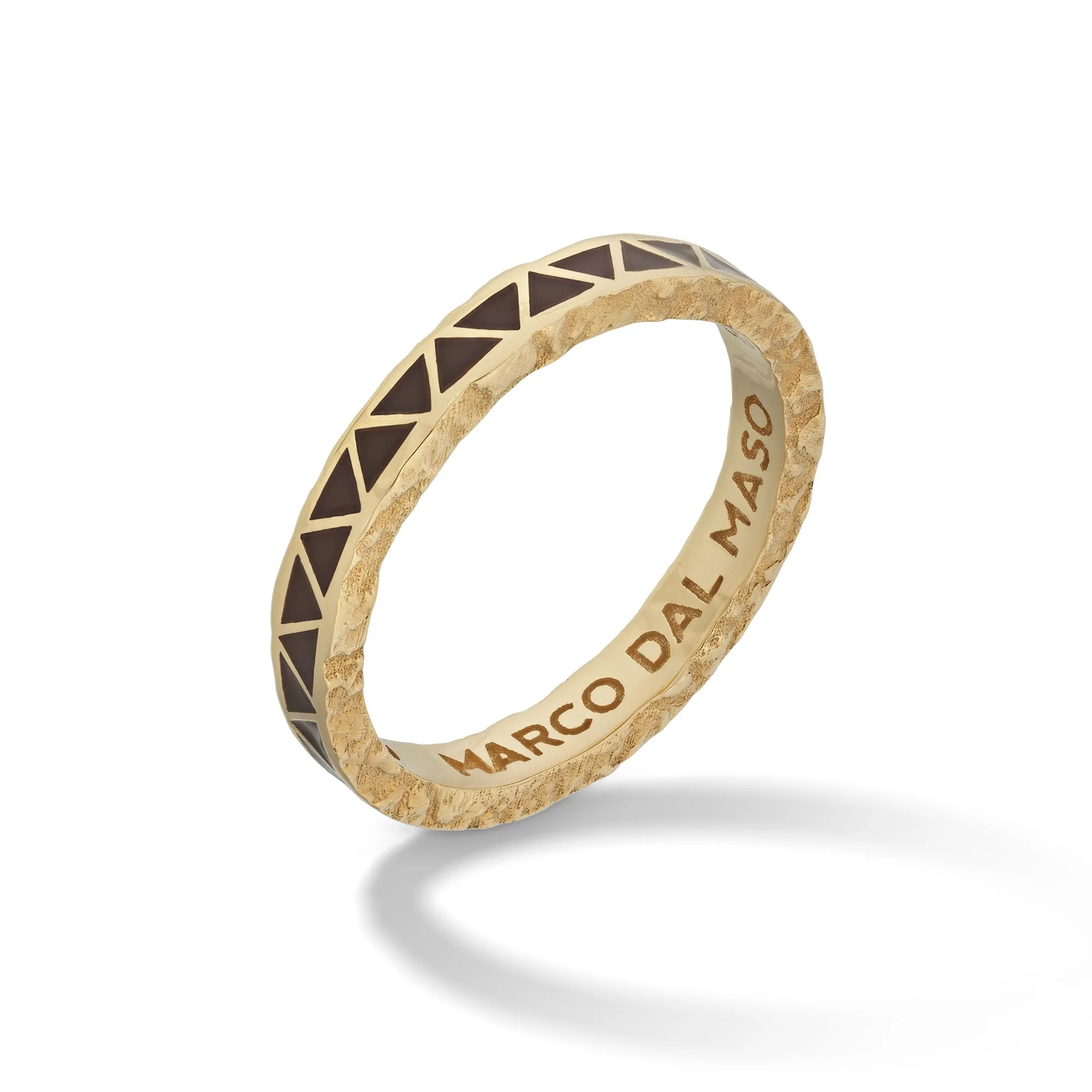 MANAWA Brown Enamel Thin Band Ring sold by Marco Dal Maso product image thumbnail 2