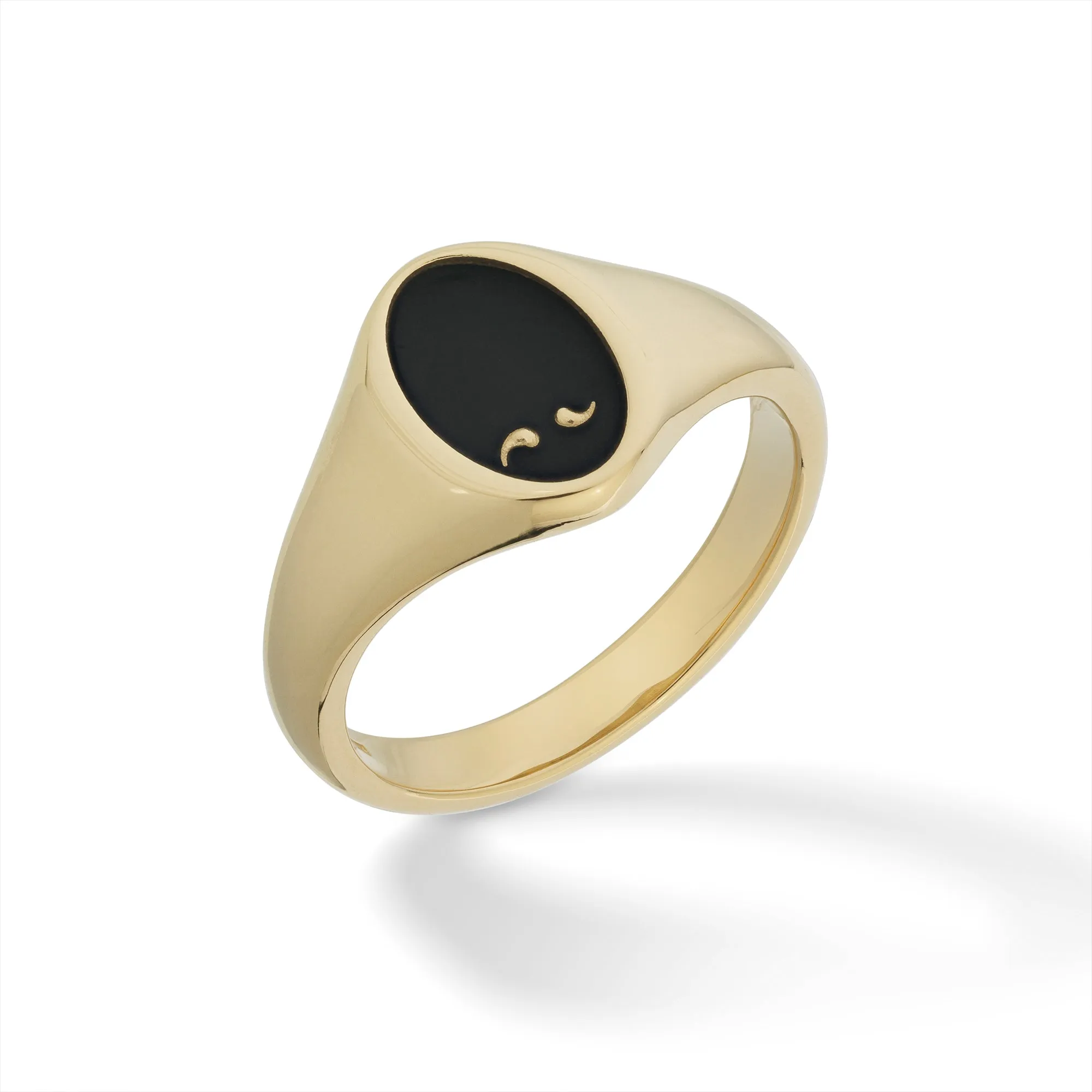 FRAME Black Enameled Signet 18k Ring sold by Marco Dal Maso product image thumbnail 5
