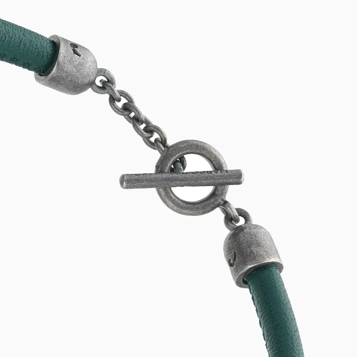 ACIES Roller Bracelet with Green Enamel and Leather sold by Marco Dal Maso product image thumbnail 5