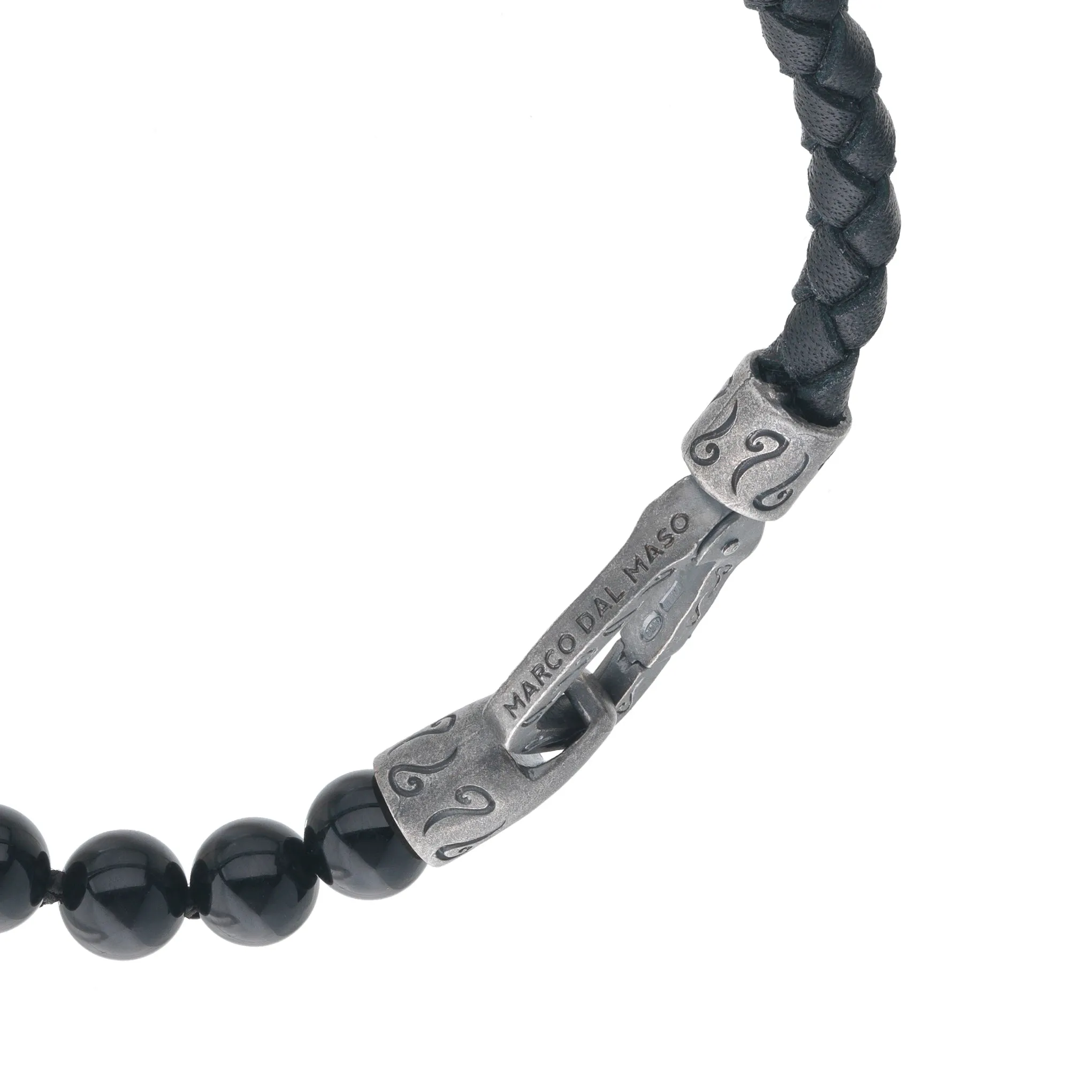 Onyx Single Leather Bracelet sold by Marco Dal Maso product image thumbnail 4