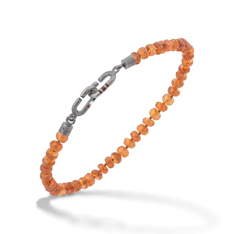 THE LINK Mini Citrine Beaded Eternity Bracelet sold by Marco Dal Maso