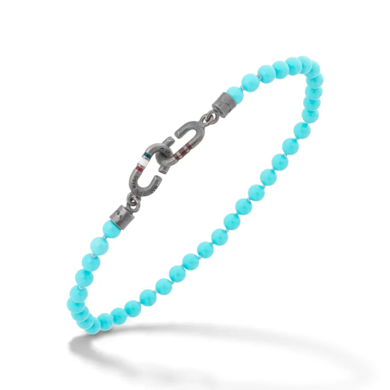 THE LINK Mini Turquoise Beaded Eternity Bracelet sold by Marco Dal Maso