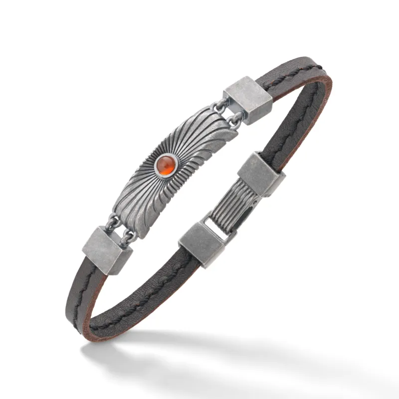Calyx Carnelian and Oxidized Silver Bracelet sold by Marco Dal Maso