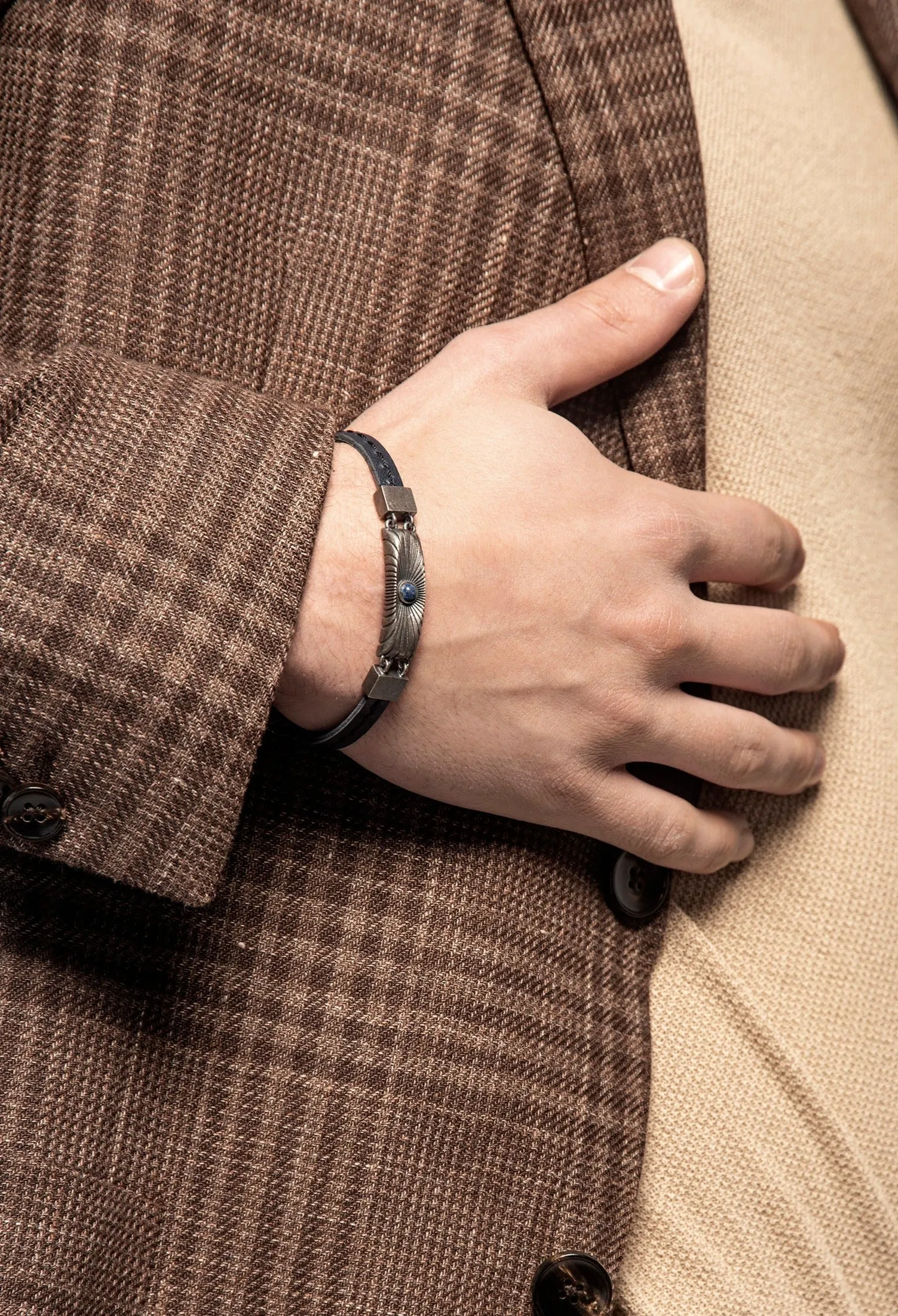 Calyx Lapis and Oxidized Silver Bracelet sold by Marco Dal Maso product image thumbnail 4