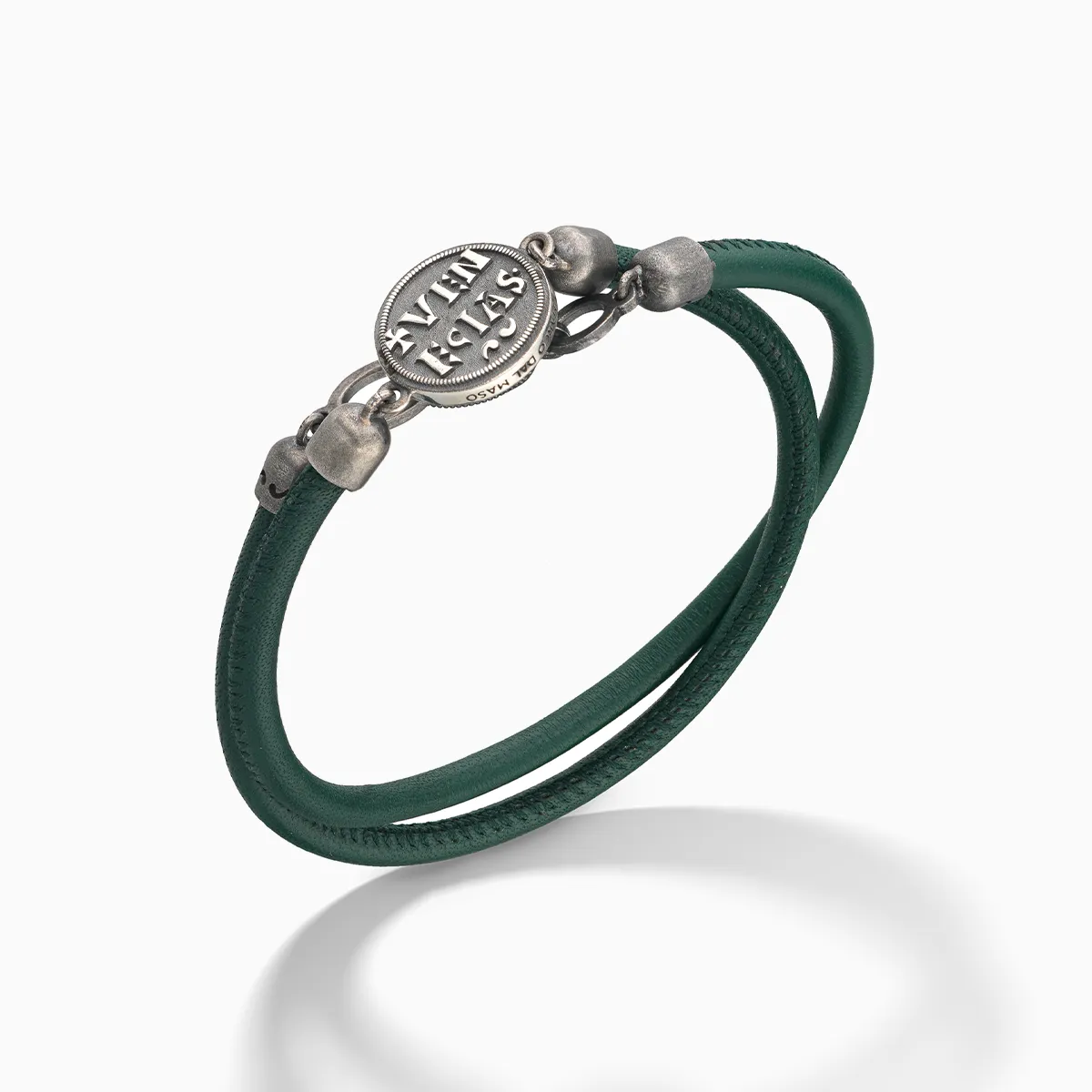 MONETA Green Leather Bracelet sold by Marco Dal Maso