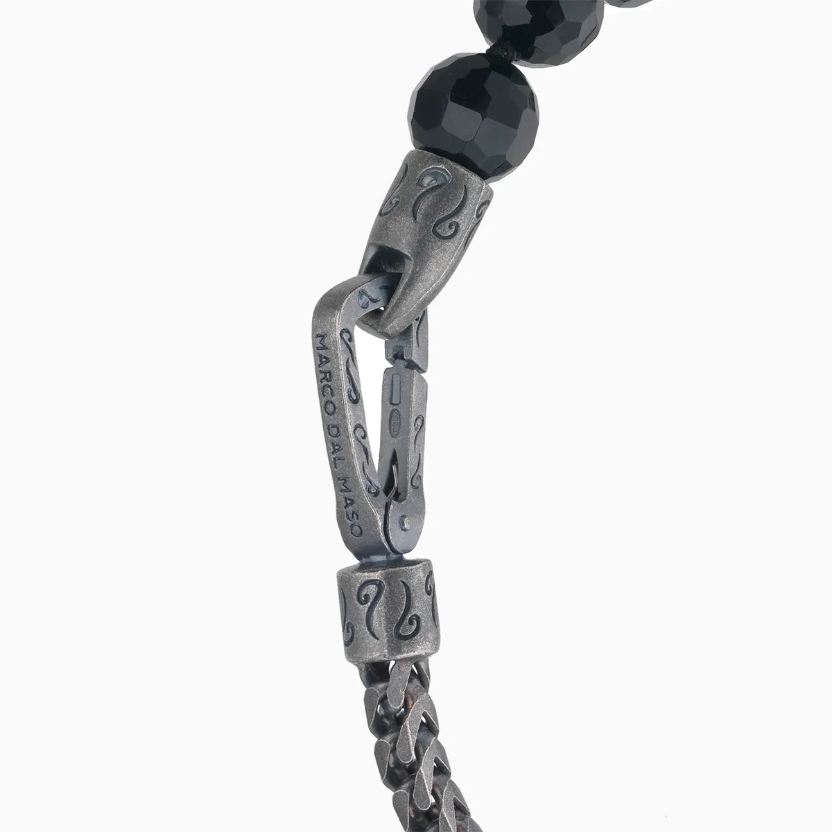 ULYSSES Single Chain Beaded Bracelet with Faceted Onyx sold by Marco Dal Maso product image thumbnail 4