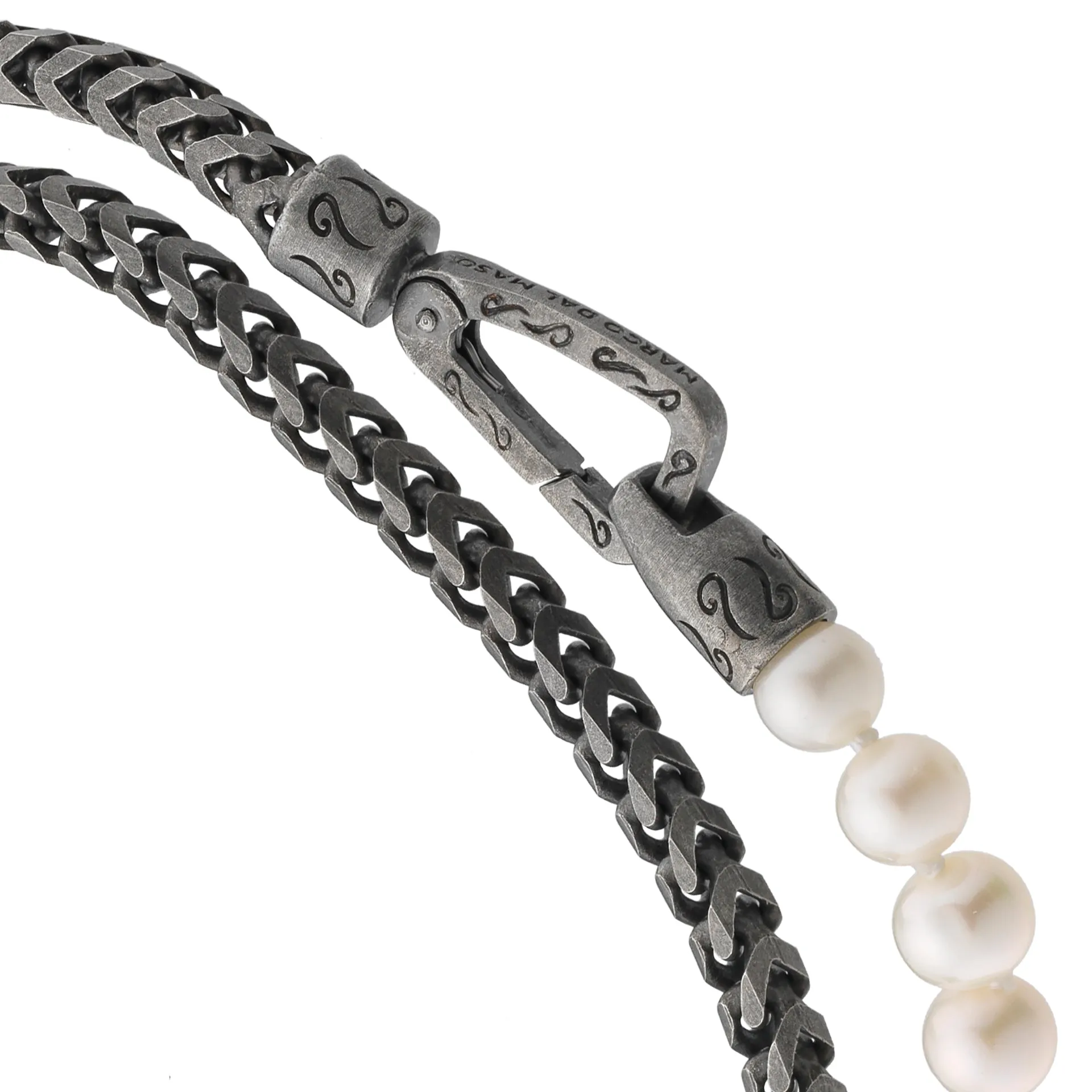 ULYSSES Beaded Pearl Double Chain Bracelet sold by Marco Dal Maso product image thumbnail 2