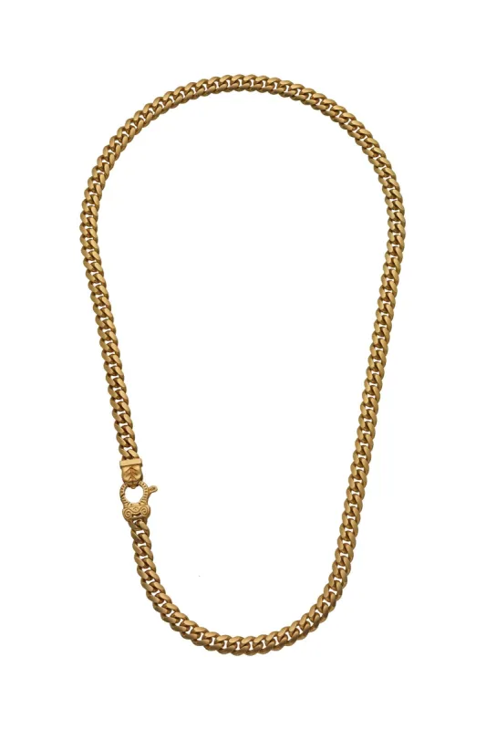 FLAMING TONGUE 18K Yellow Gold Matte Vermeil Chain Necklace sold by Marco Dal Maso