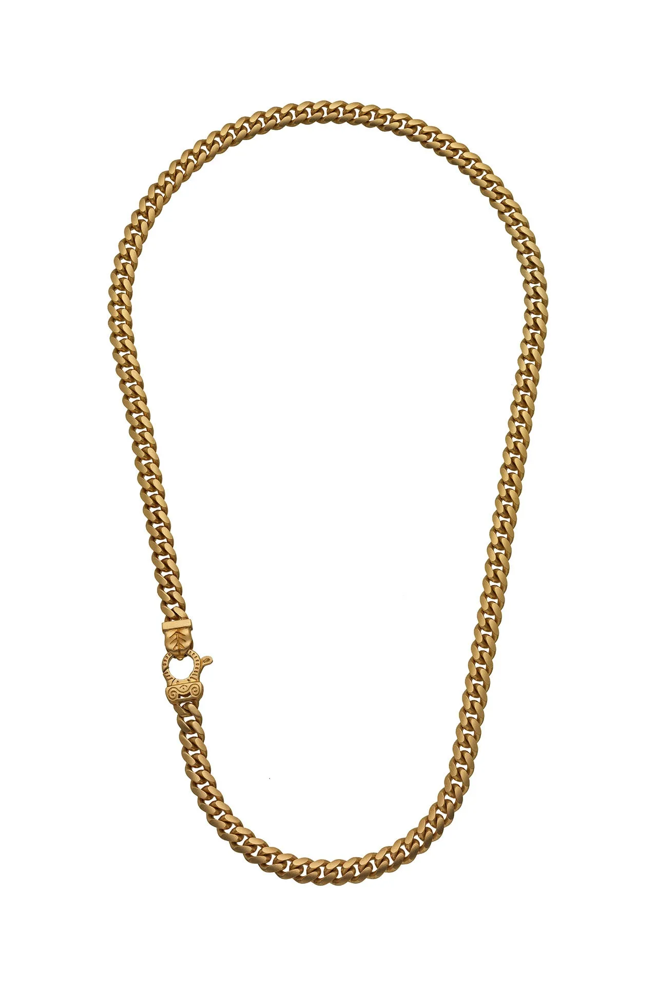 FLAMING TONGUE 18K Yellow Gold Matte Vermeil Chain Necklace sold by Marco Dal Maso