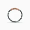 ULYSSES Chain 18K Rose Gold Vermeil And Oxidized Ring sold by Marco Dal Maso