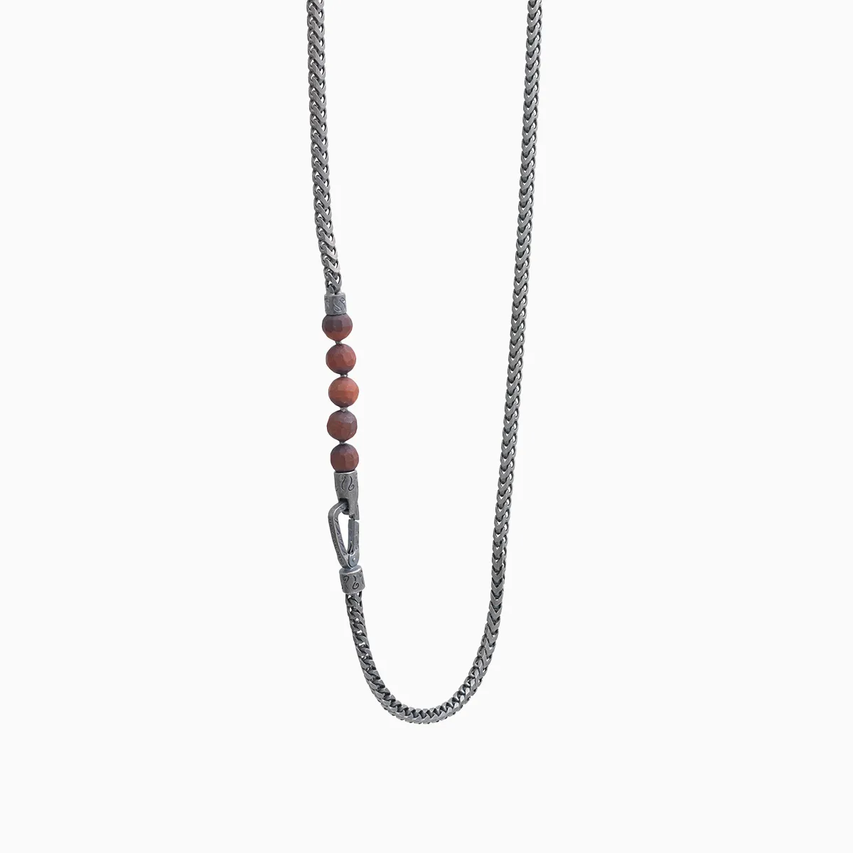 ULYSSES Red Tiger Eye Chain Necklace sold by Marco Dal Maso product image thumbnail 3