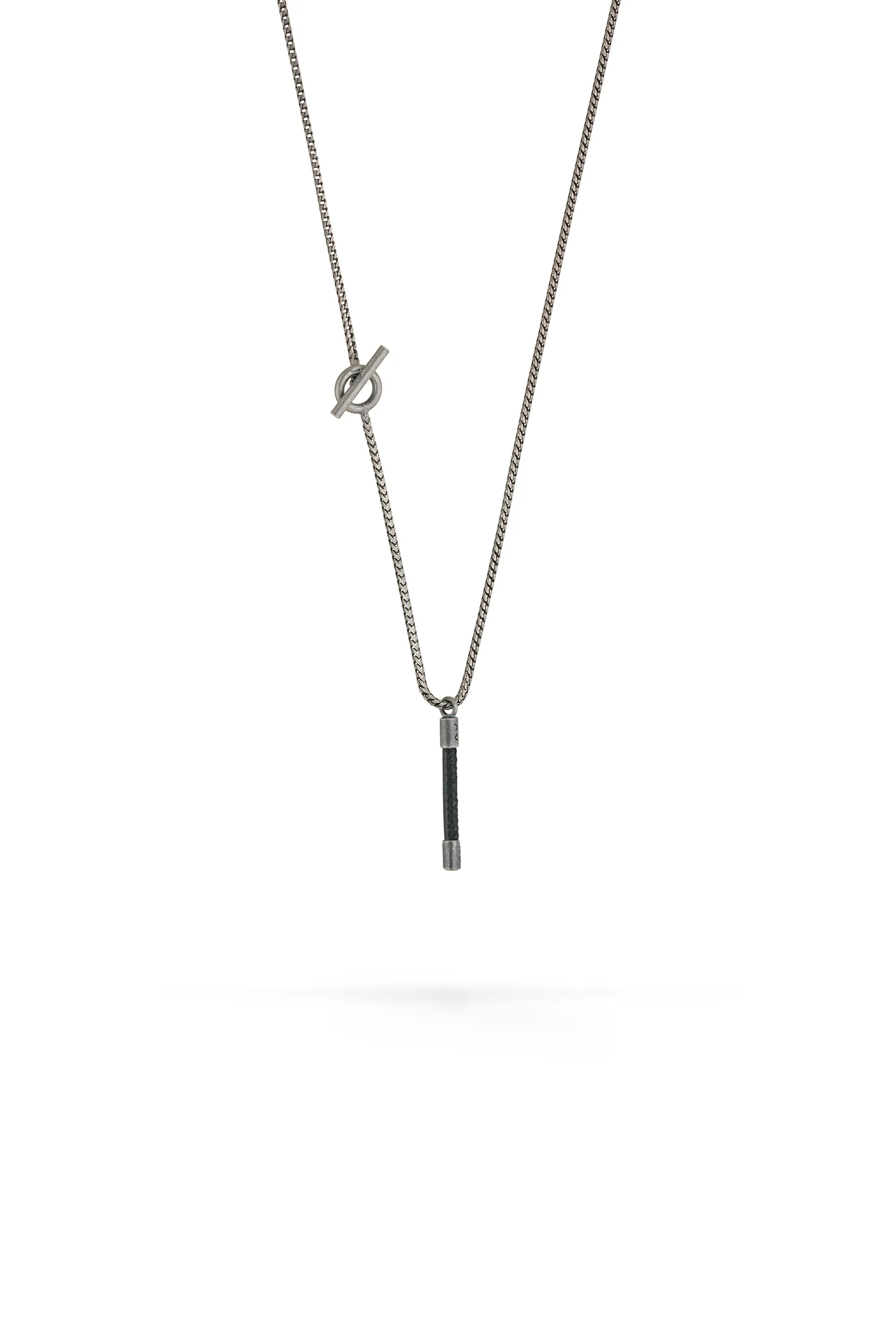 Lash Black Leather Short Pendant sold by Marco Dal Maso