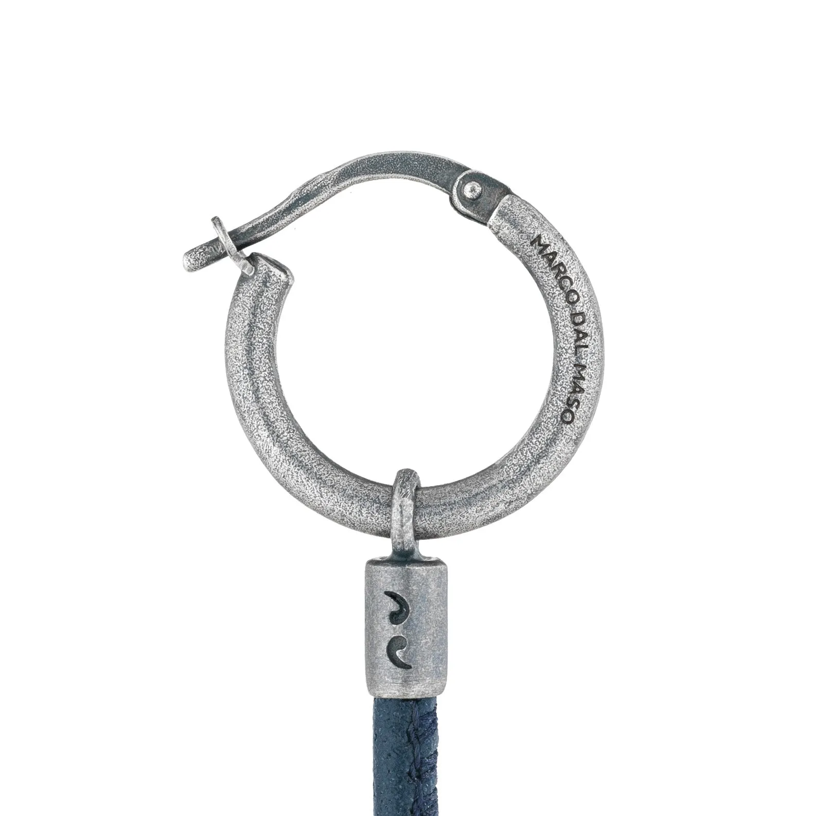 Lash Blue Leather Pendant Earring sold by Marco Dal Maso product image thumbnail 3