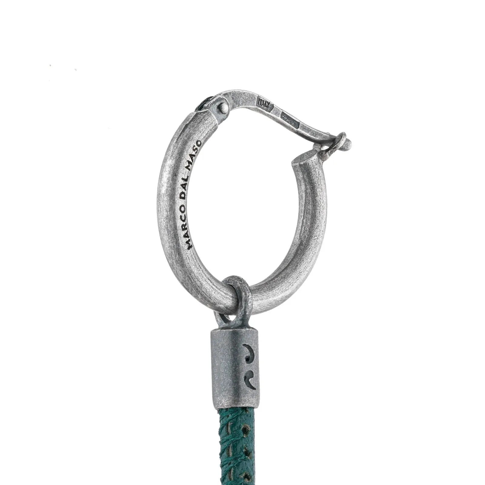 Lash Green Leather Pendant Earring sold by Marco Dal Maso product image thumbnail 3