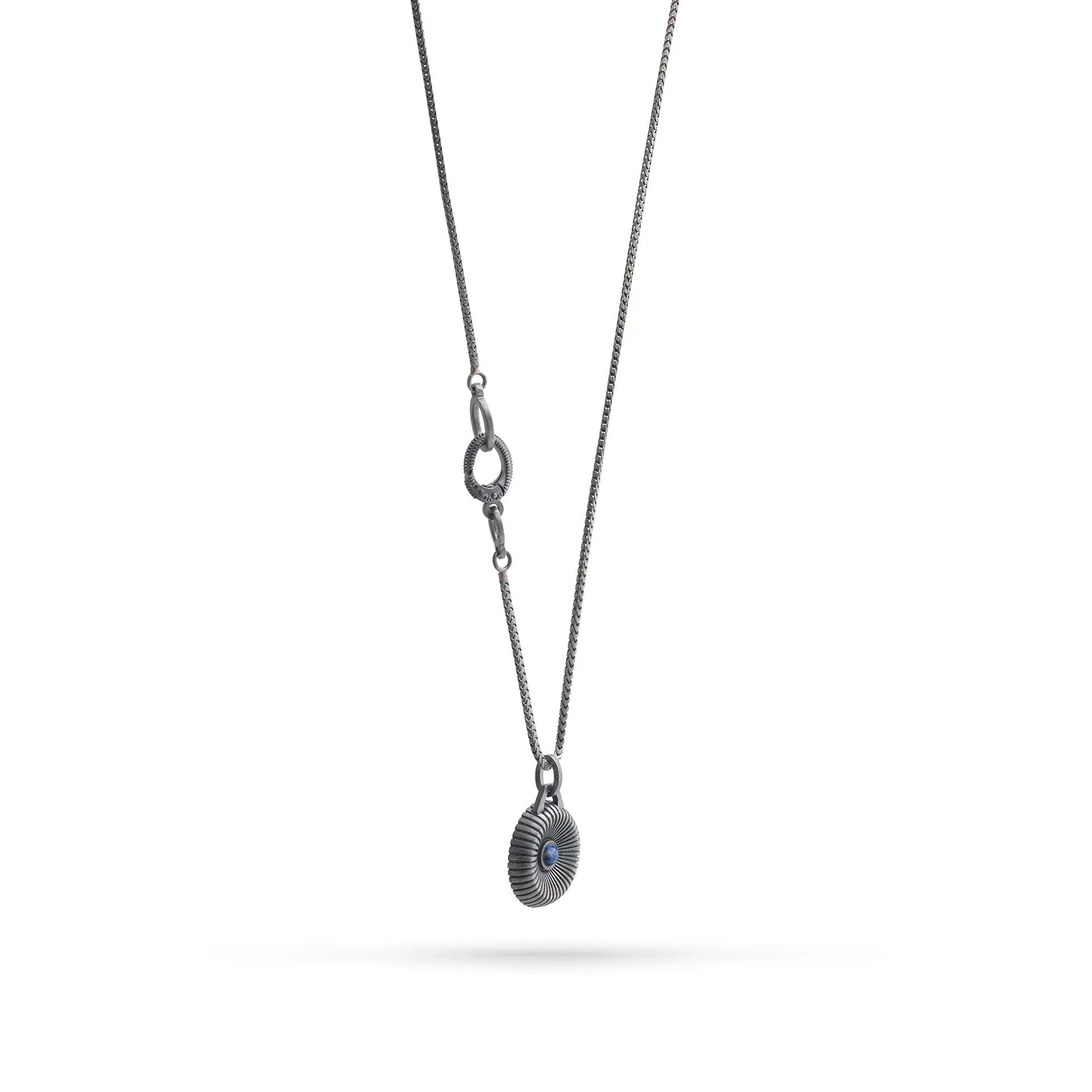Calyx Lapis and Oxidized Silver Pendant sold by Marco Dal Maso product image thumbnail 4