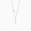 ULYSSES Dipped Oxidized Pendant with Blue Enamel sold by Marco Dal Maso