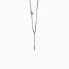 ULYSSES Dipped Oxidized Pendant with Blue Enamel sold by Marco Dal Maso
