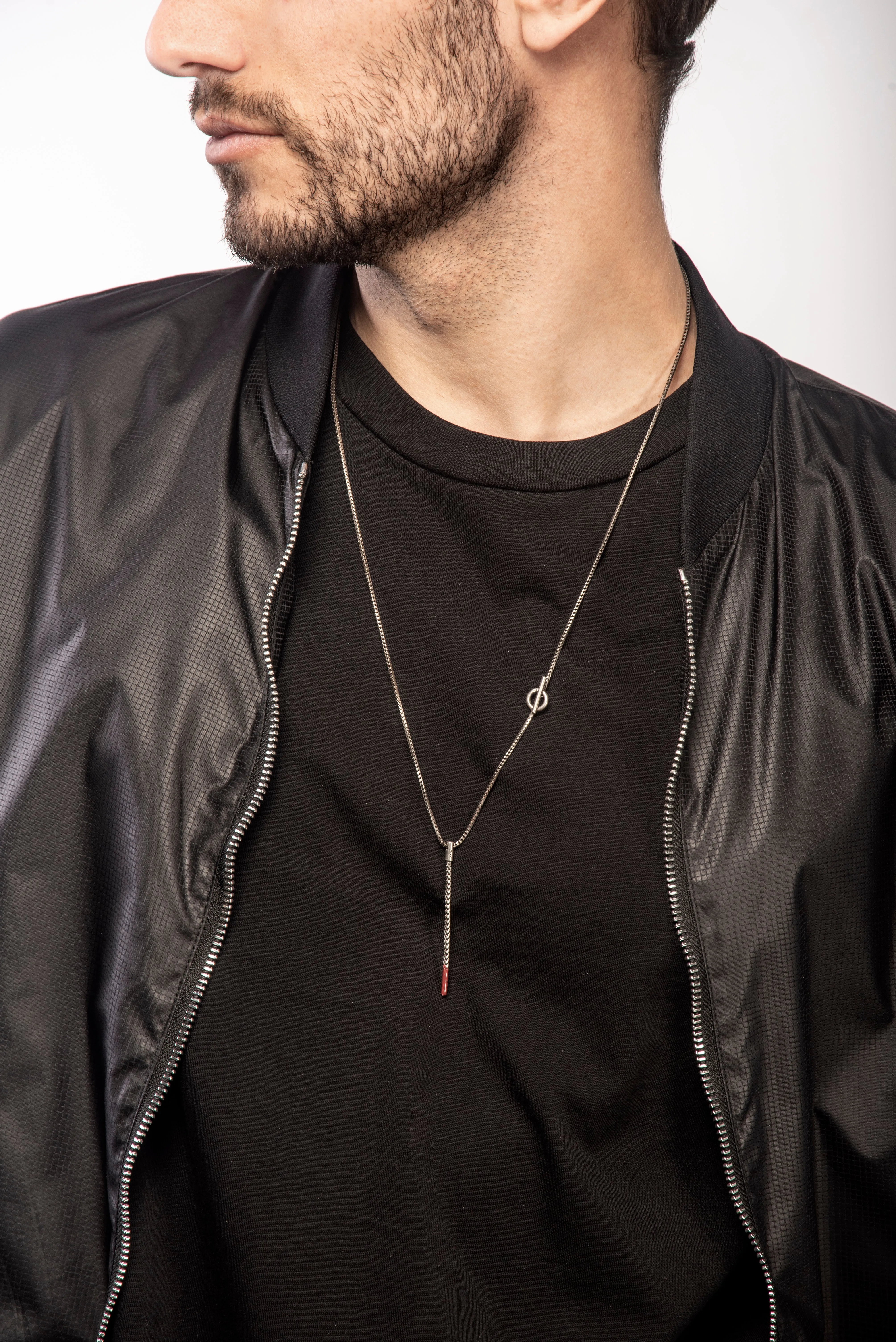 ULYSSES Dipped Oxidized Pendant with Red Enamel sold by Marco Dal Maso product image thumbnail 2