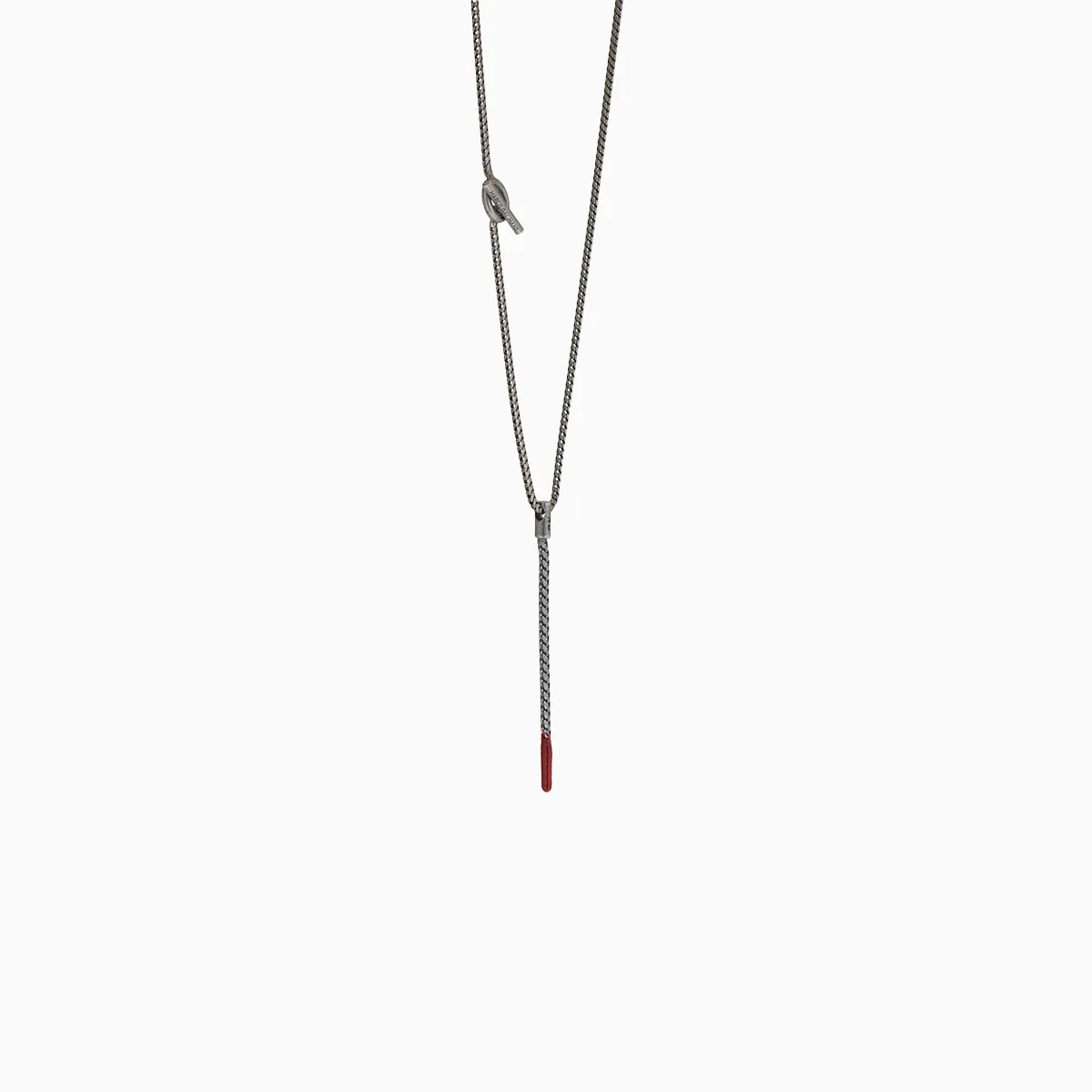ULYSSES Dipped Oxidized Pendant with Red Enamel sold by Marco Dal Maso product image thumbnail 4