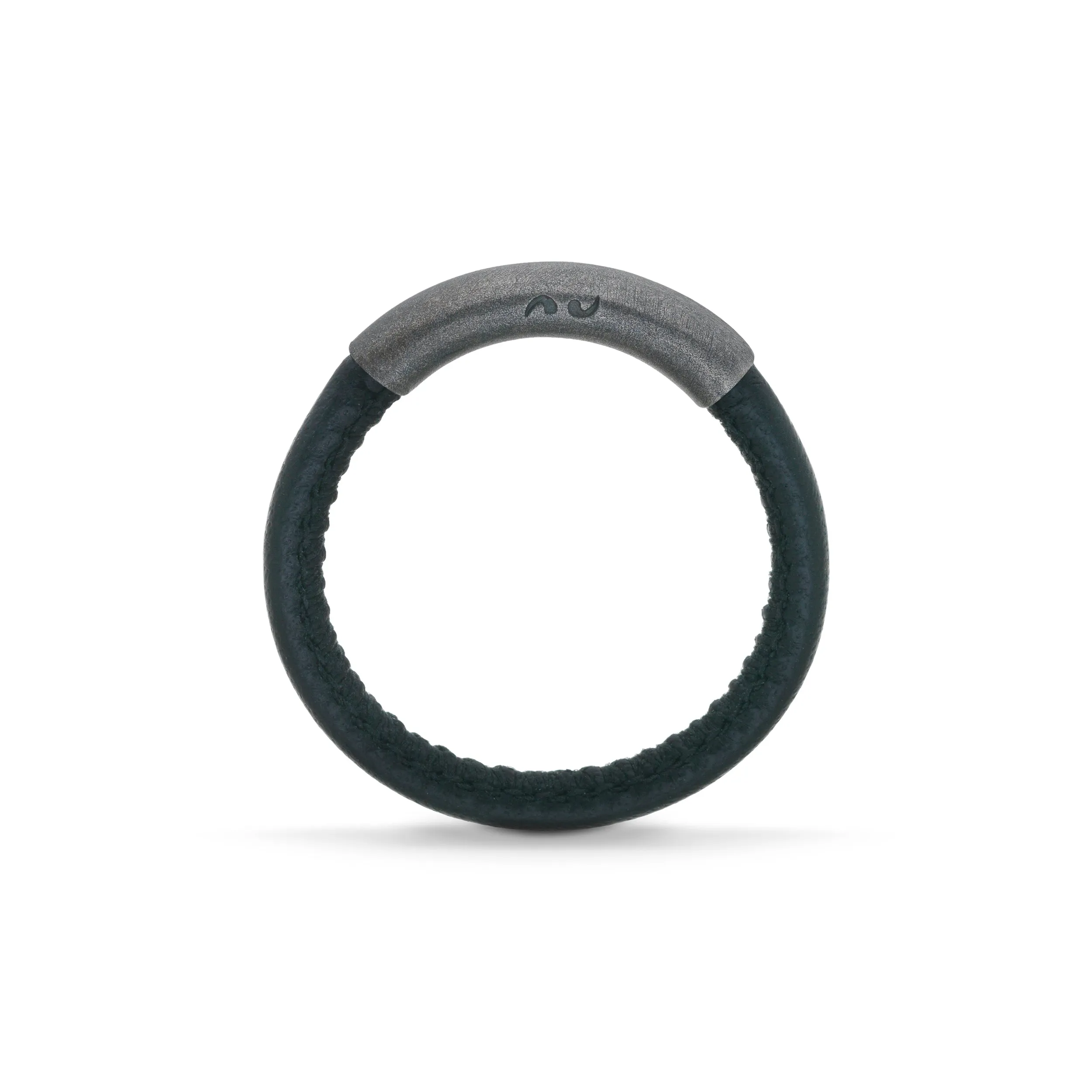 LASH Black Leather and Silver Band sold by Marco Dal Maso product image thumbnail 2