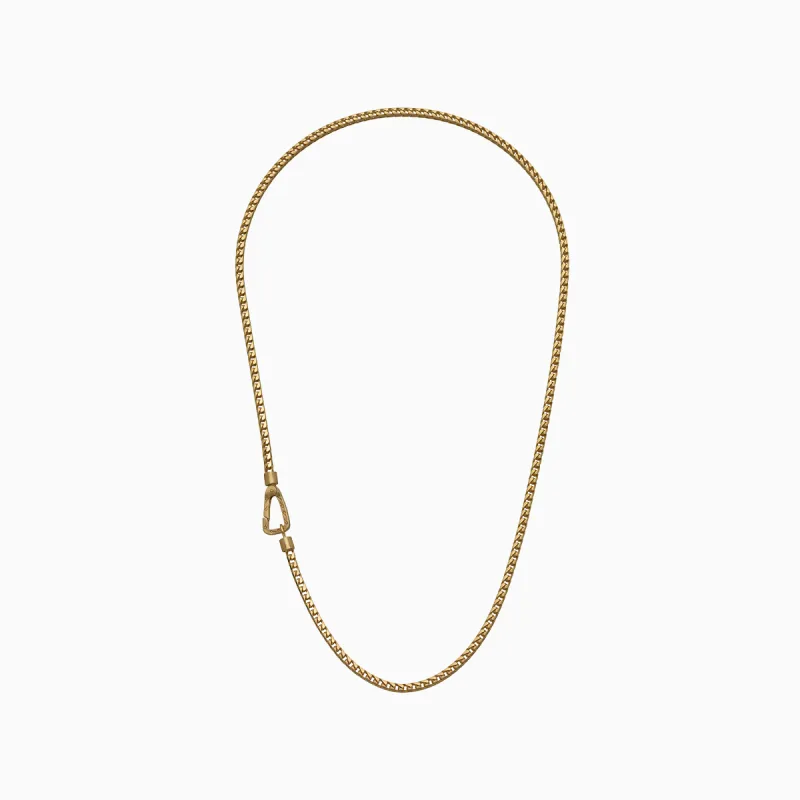ULYSSES Mesh 18K Yellow Gold Matte Vermeil Necklace sold by Marco Dal Maso
