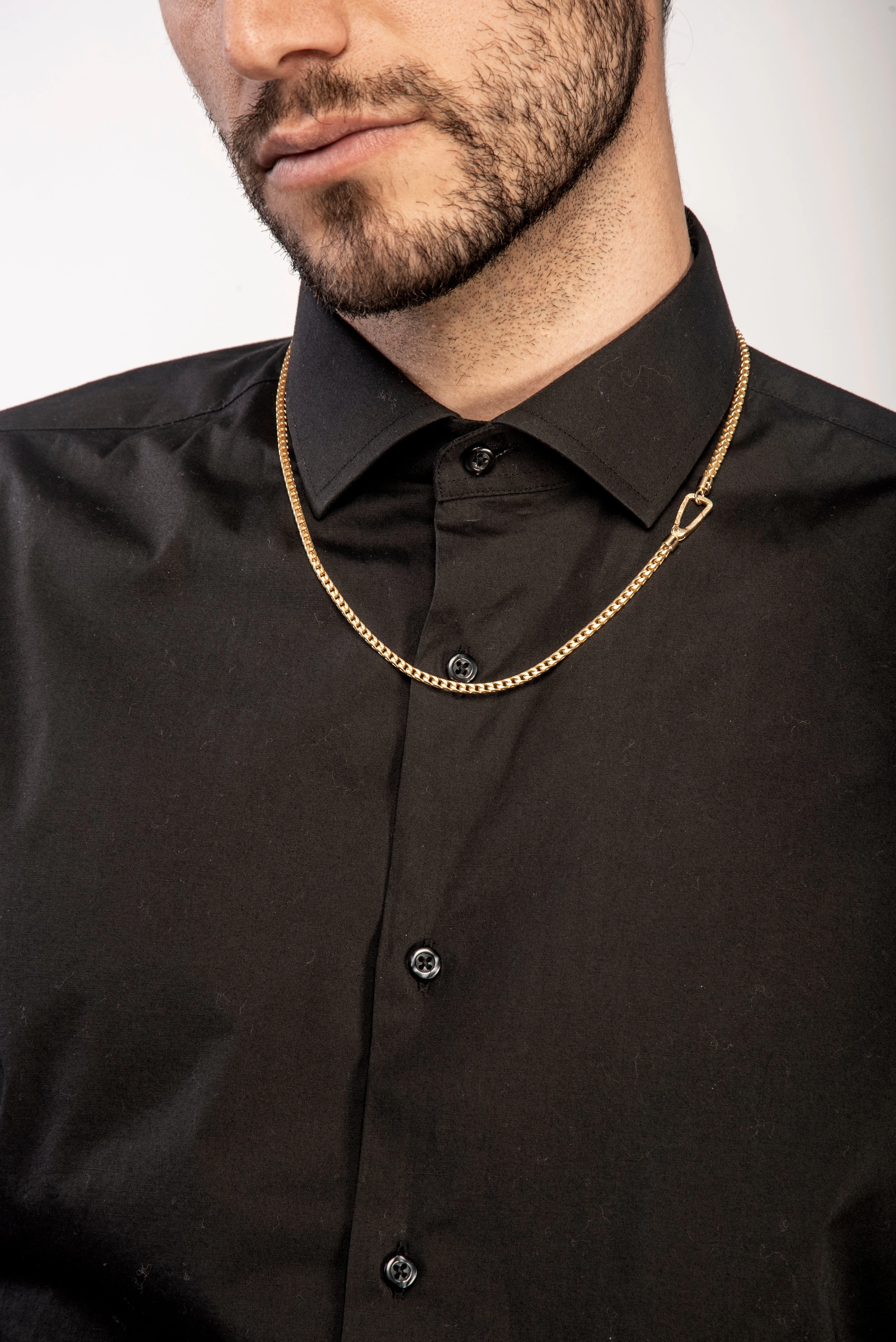 ULYSSES Mesh 18K Rose Gold Matte Vermeil Necklace sold by Marco Dal Maso product image thumbnail 2