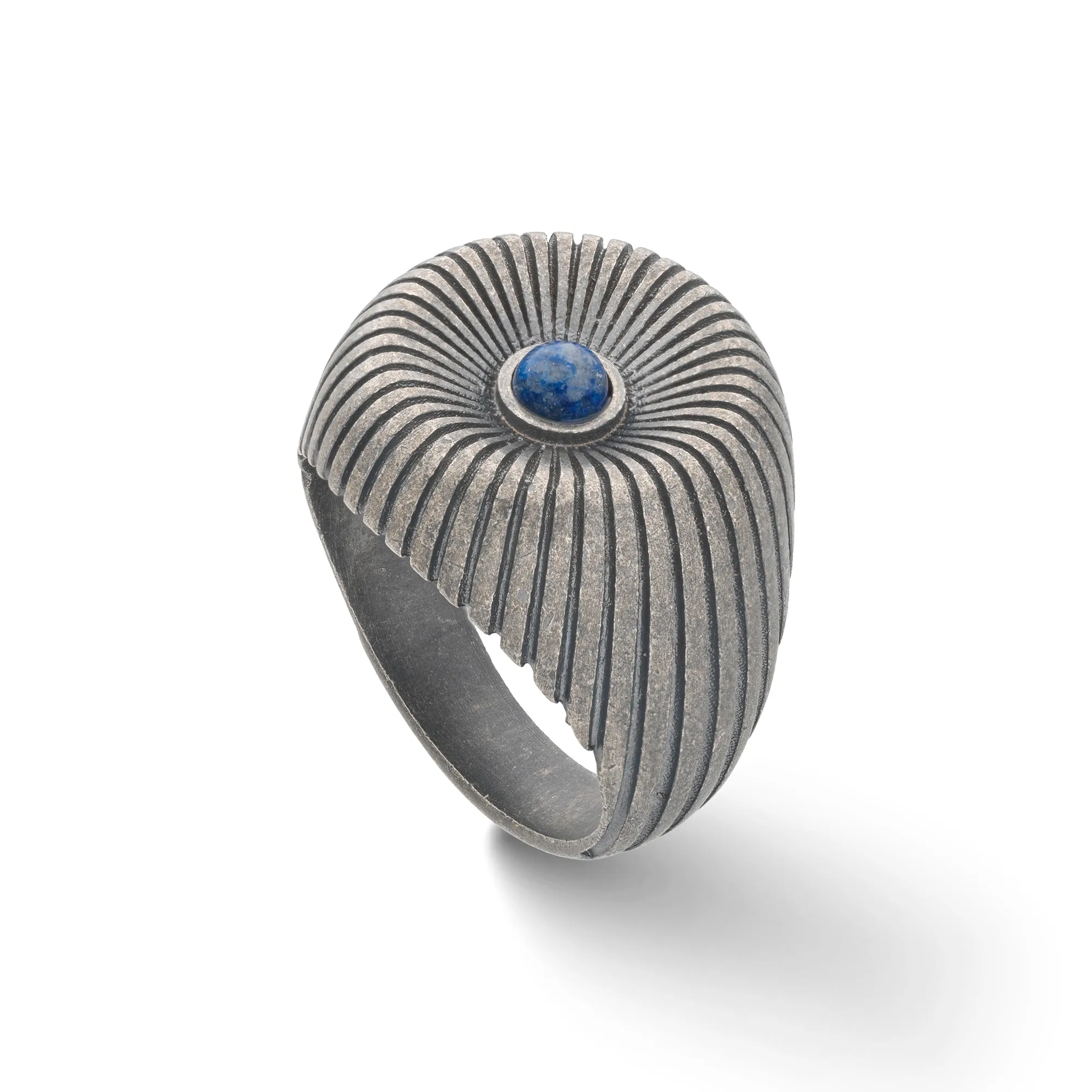 CALYC Lapis and Oxidized Silver Ring sold by Marco Dal Maso