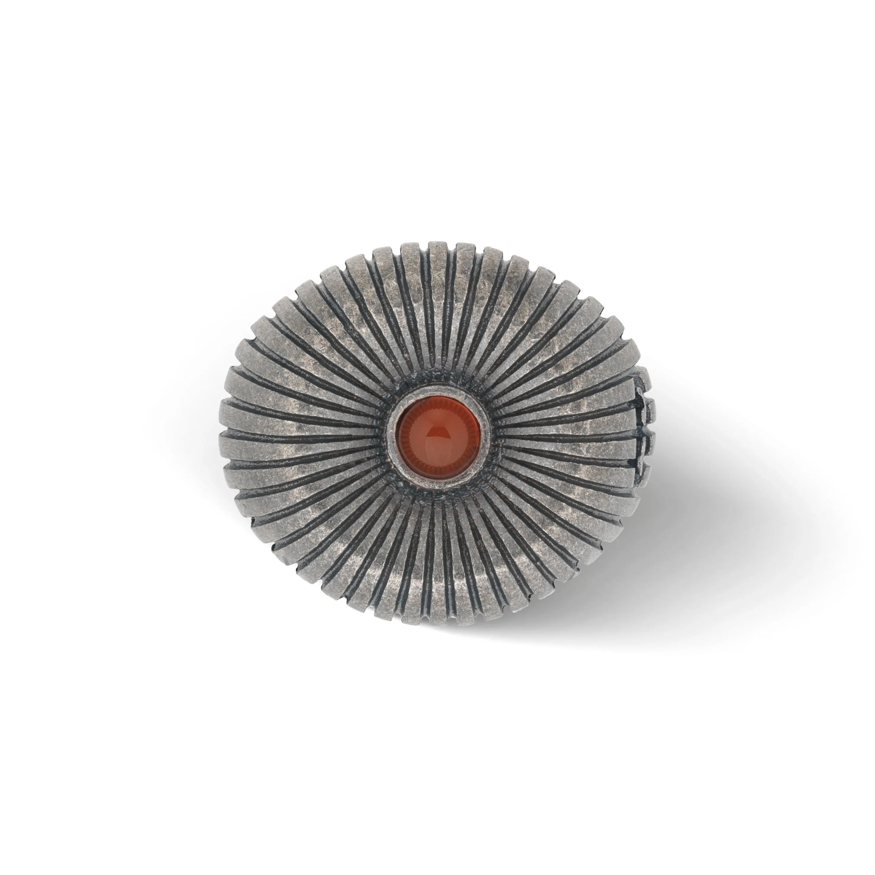 CALYC Carnelian and Oxidized Silver Ring sold by Marco Dal Maso product image thumbnail 3
