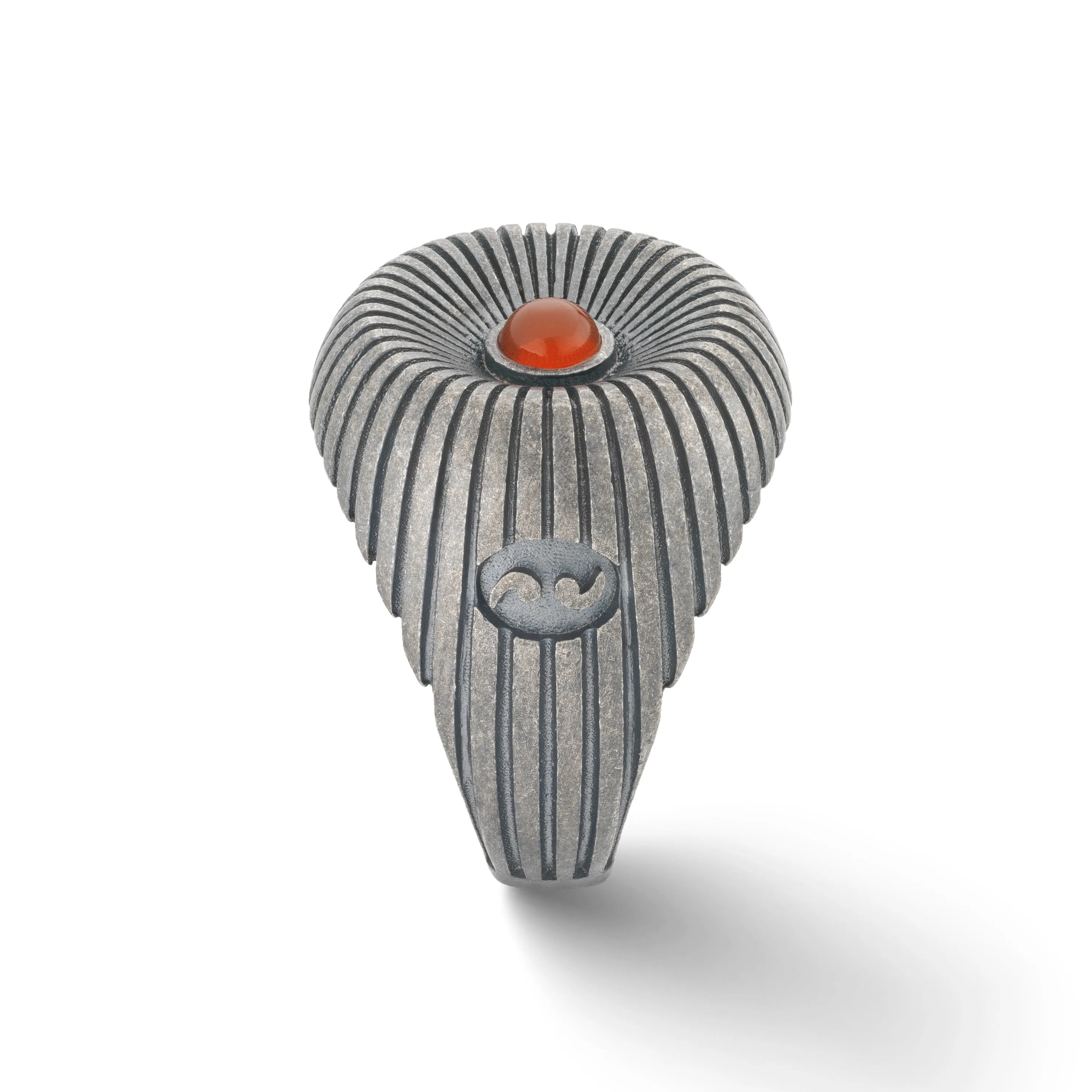 CALYC Carnelian and Oxidized Silver Ring sold by Marco Dal Maso product image thumbnail 5