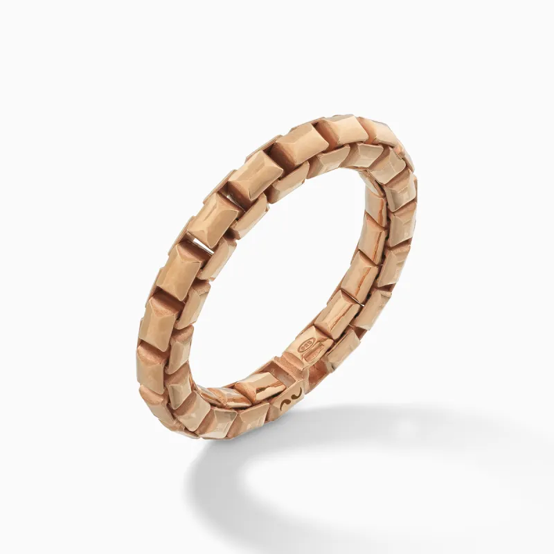 ULYSSES Tubular 18K Polished Rose Gold Vermeil Ring sold by Marco Dal Maso