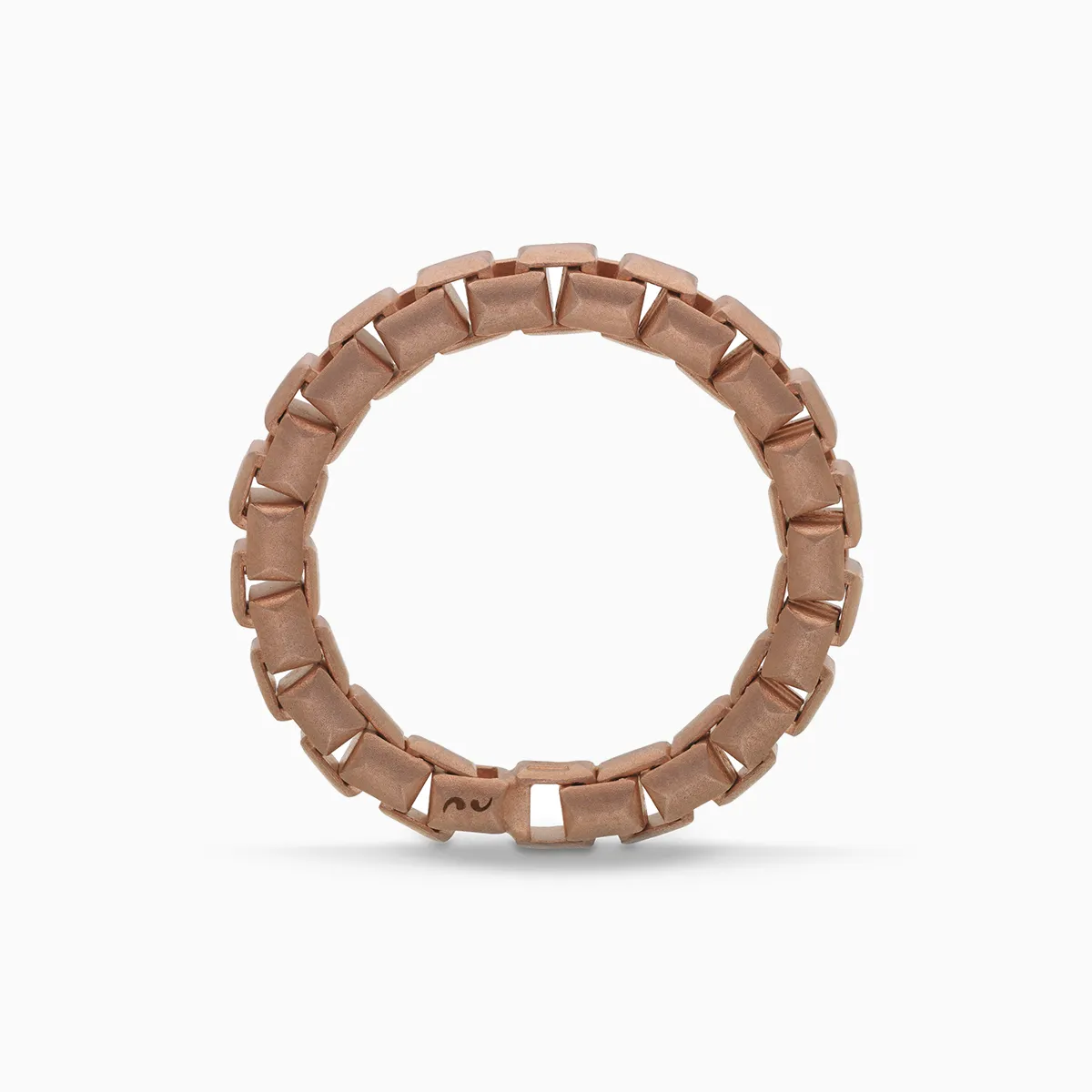 ULYSSES Tubular 18K Matte Rose Gold Vermeil Ring sold by Marco Dal Maso product image thumbnail 2