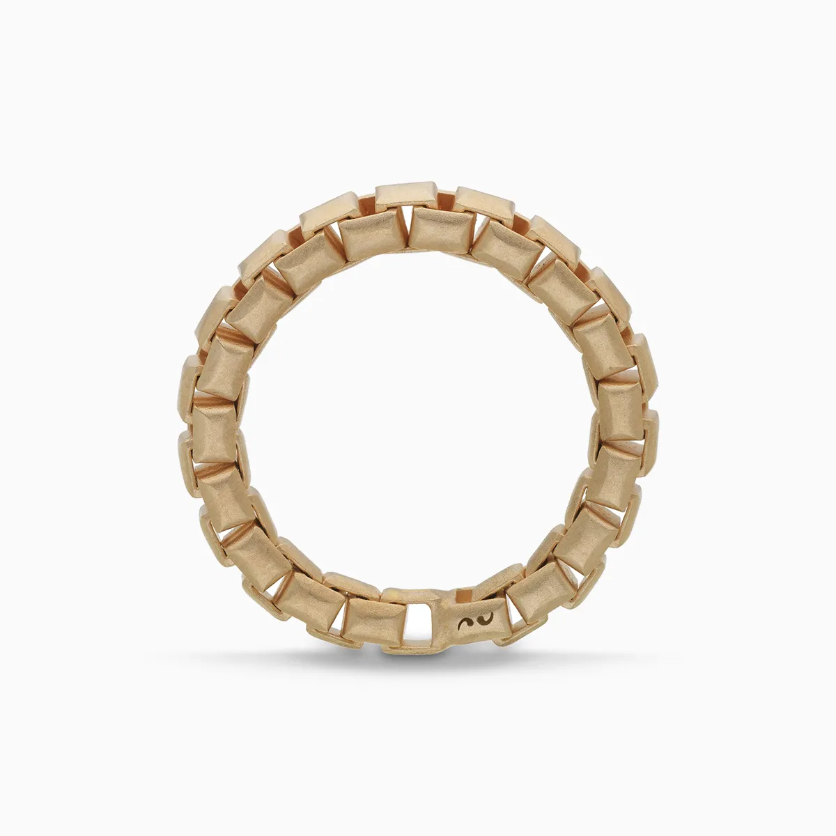 ULYSSES Tubular 18K Matte Yellow Gold Vermeil Ring sold by Marco Dal Maso product image thumbnail 2