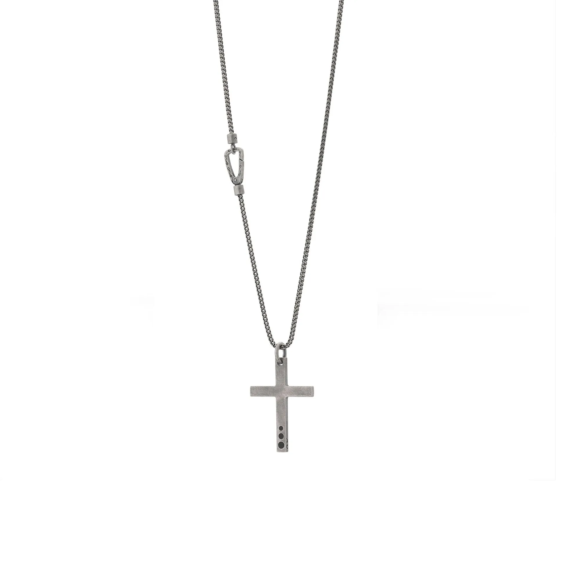 The Cross Latin Pendant with Circle Crescendo Enamel sold by Marco Dal Maso