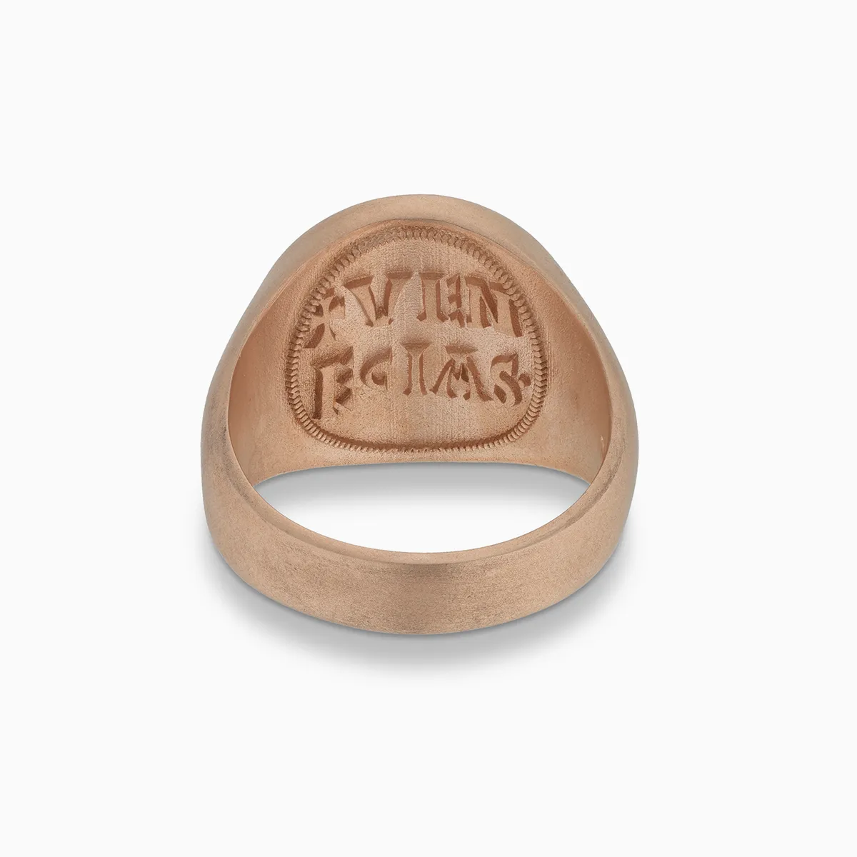 MONETA 18K Rose Gold Matte Vermeil & Lapis Signet Ring sold by Marco Dal Maso product image thumbnail 3