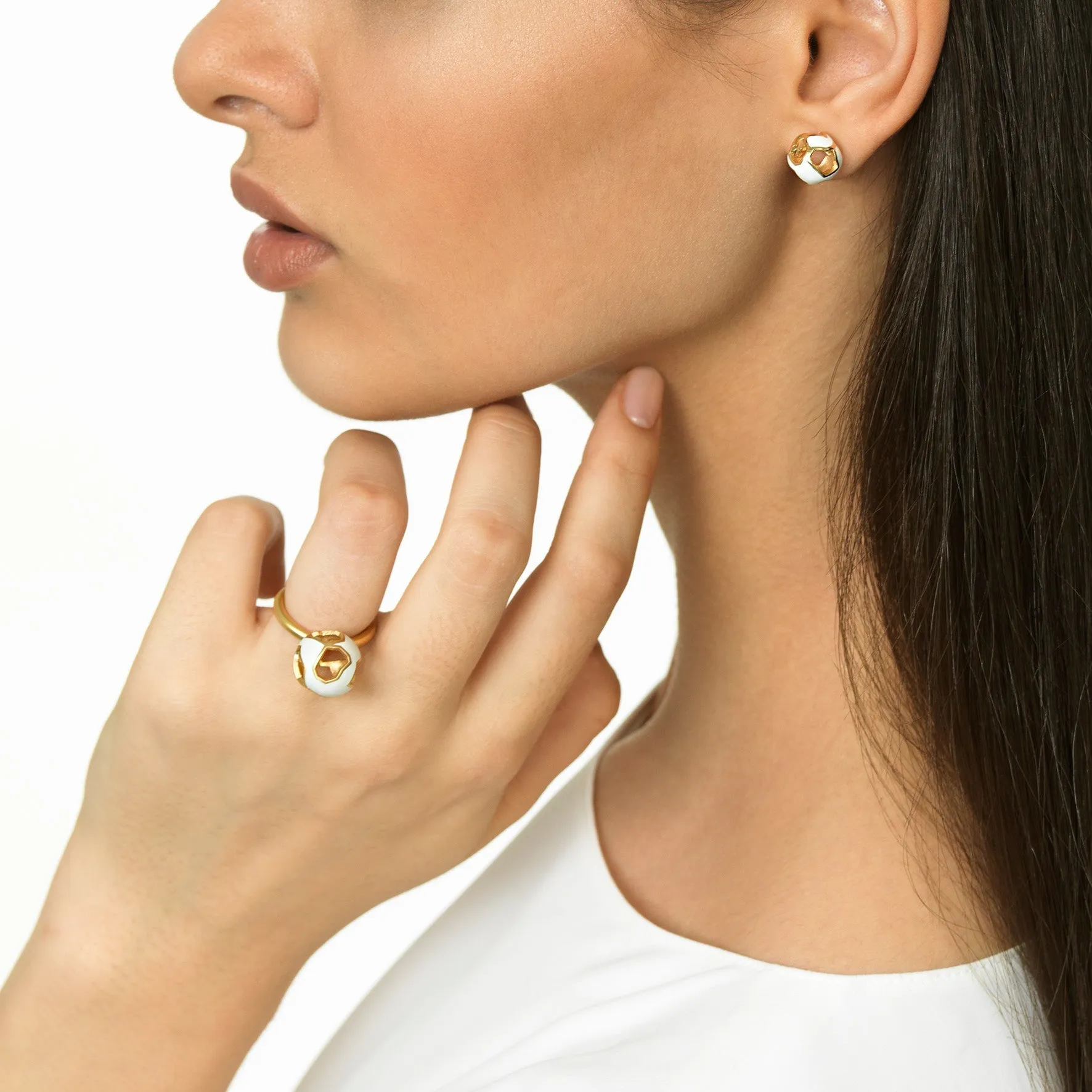 Explosion of Joy Grand Studs Earrings with Enamel sold by Marco Dal Maso product image thumbnail 2