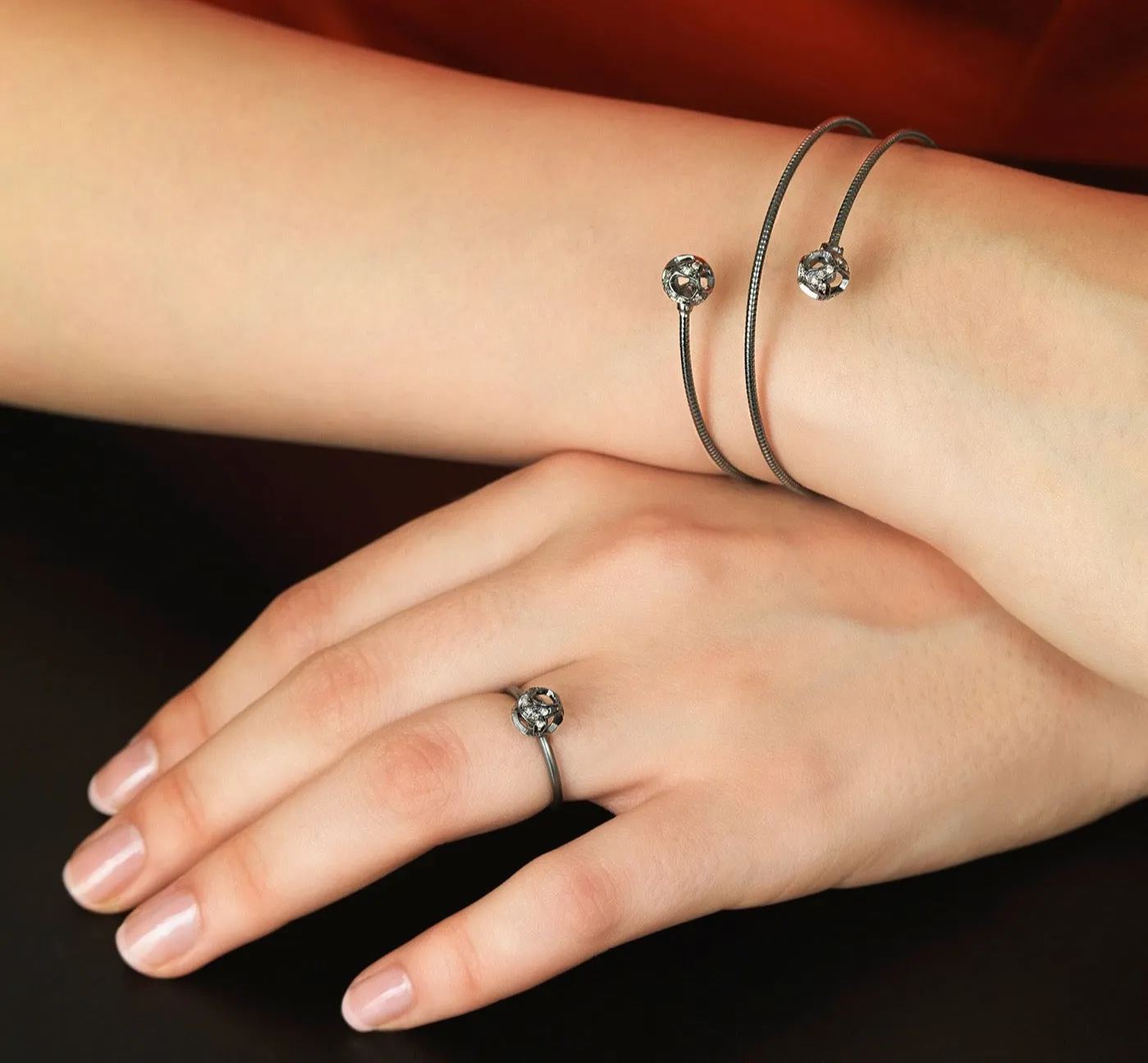 Explosion of Joy Petite Ring with Black Diamonds sold by Marco Dal Maso product image thumbnail 2