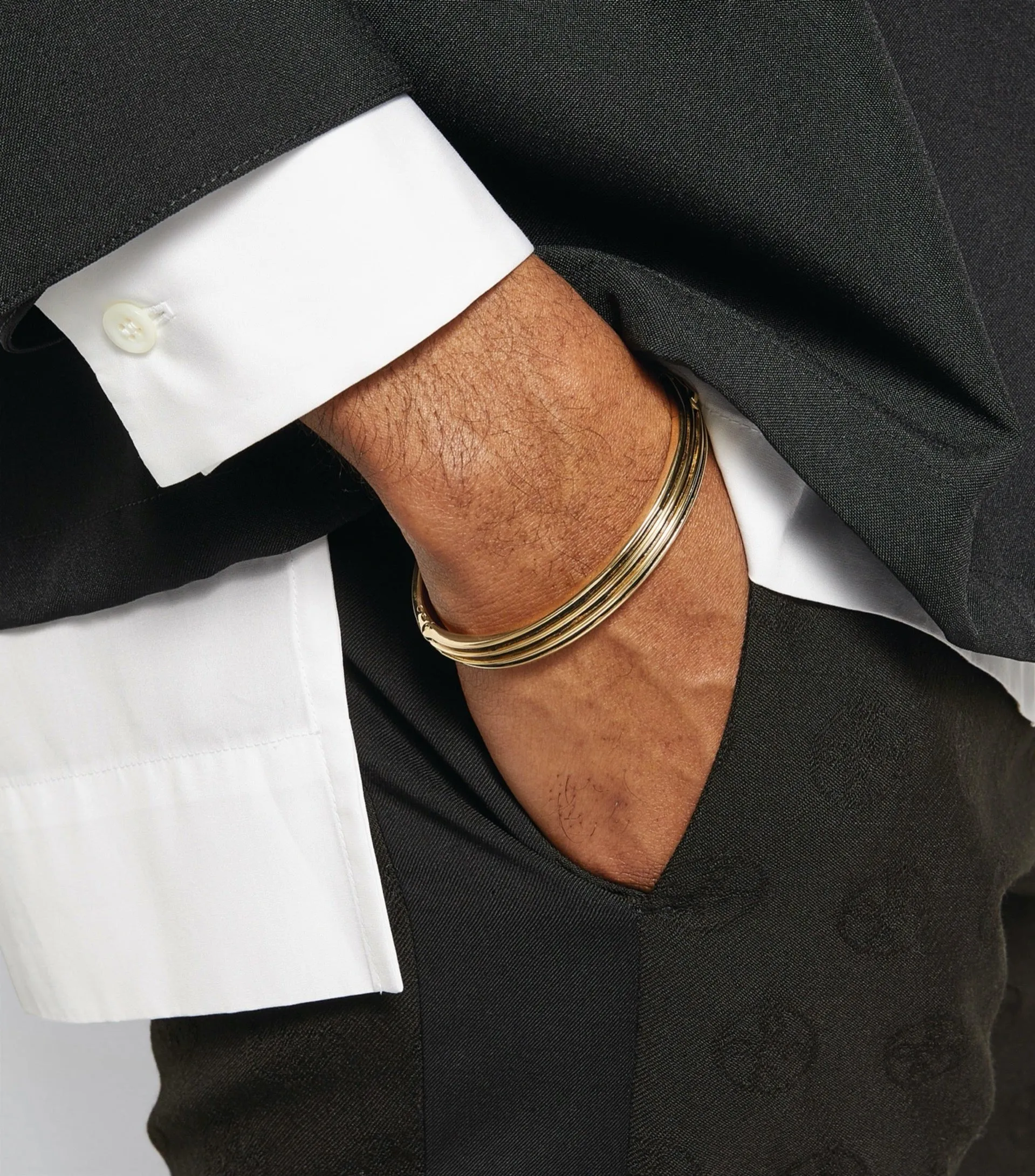 ACIES Polished Vermeil Cuff with Black Enamel sold by Marco Dal Maso product image thumbnail 2
