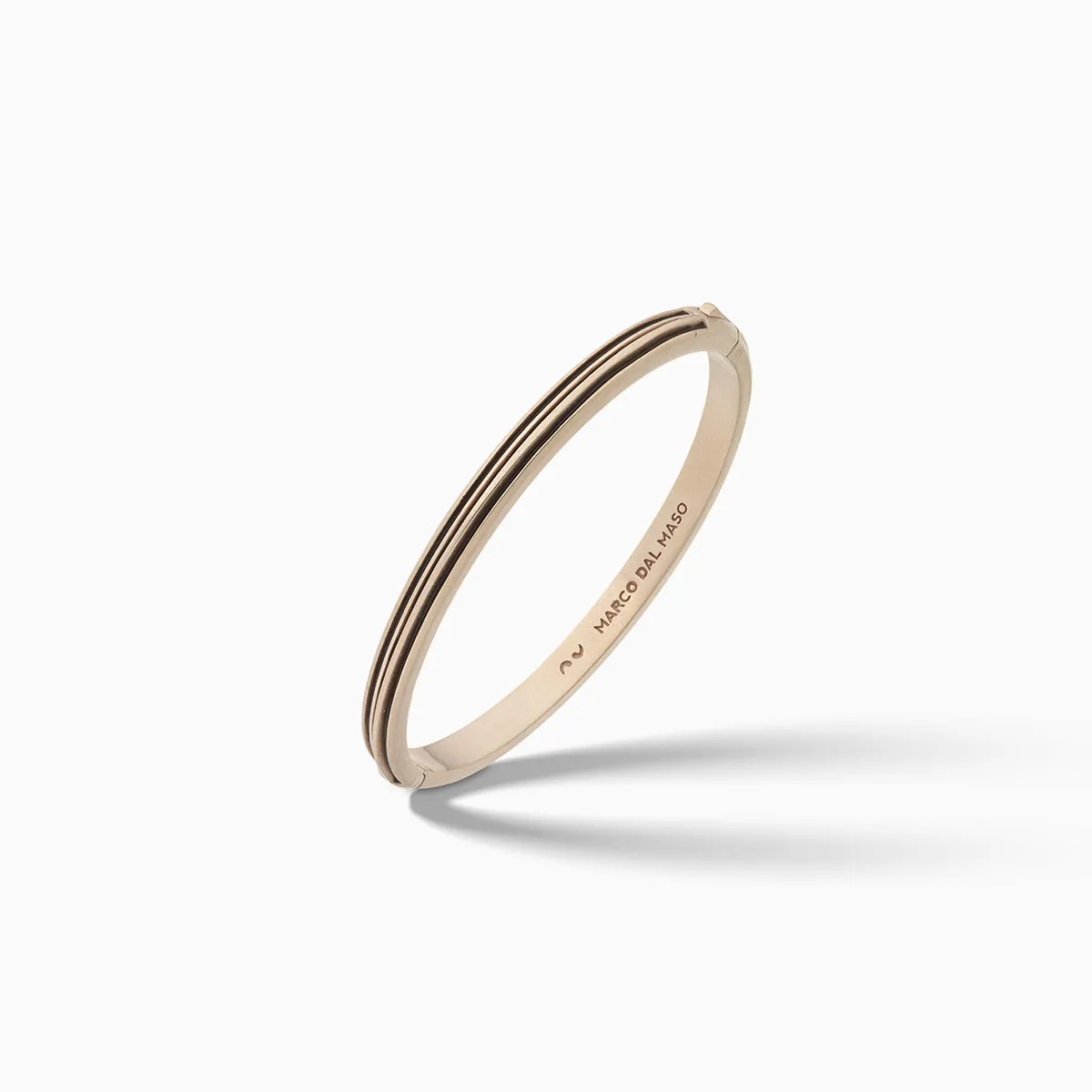 ACIES Slim Rose Matte Vermeil Cuff with Brown Enamel sold by Marco Dal Maso