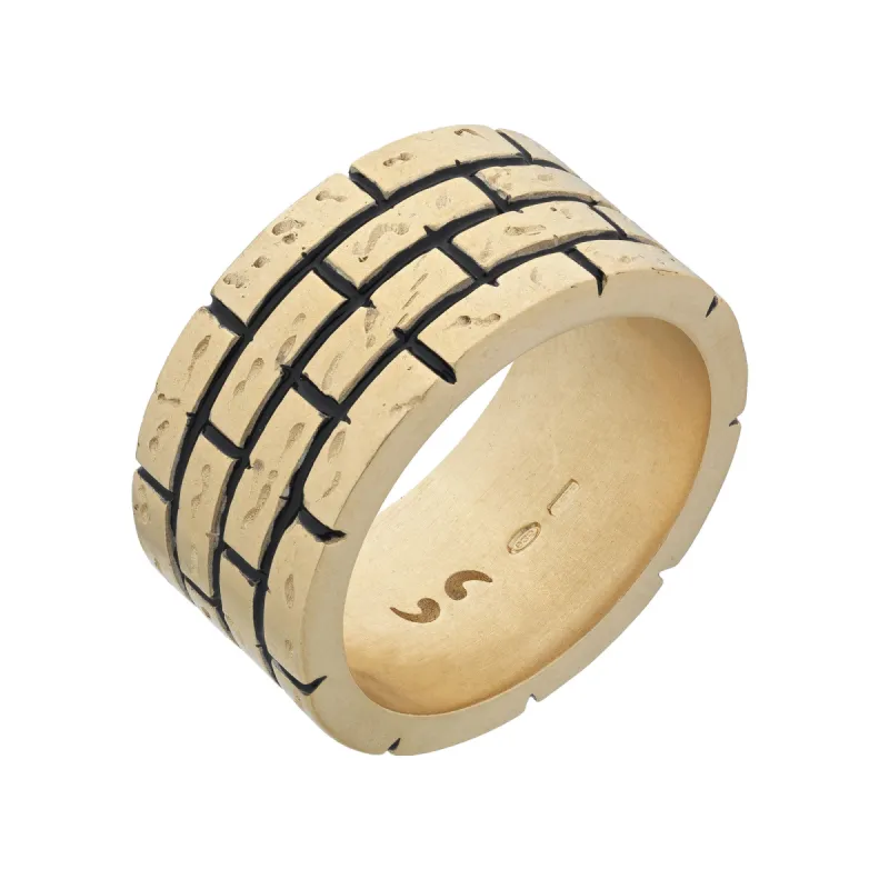 MURALES 18K Gold Vermeil Wide Band Ring sold by Marco Dal Maso