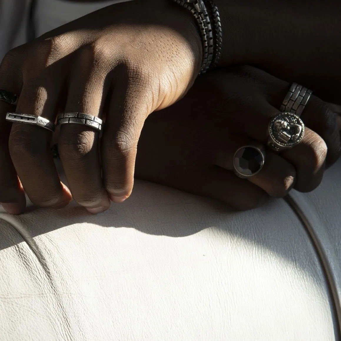 MURALES Silver Wide Band Ring sold by Marco Dal Maso product image thumbnail 2