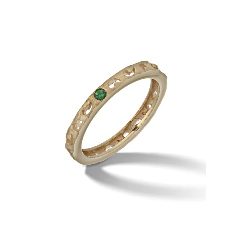 ORION Ring with Single Tsavorite sold by Marco Dal Maso