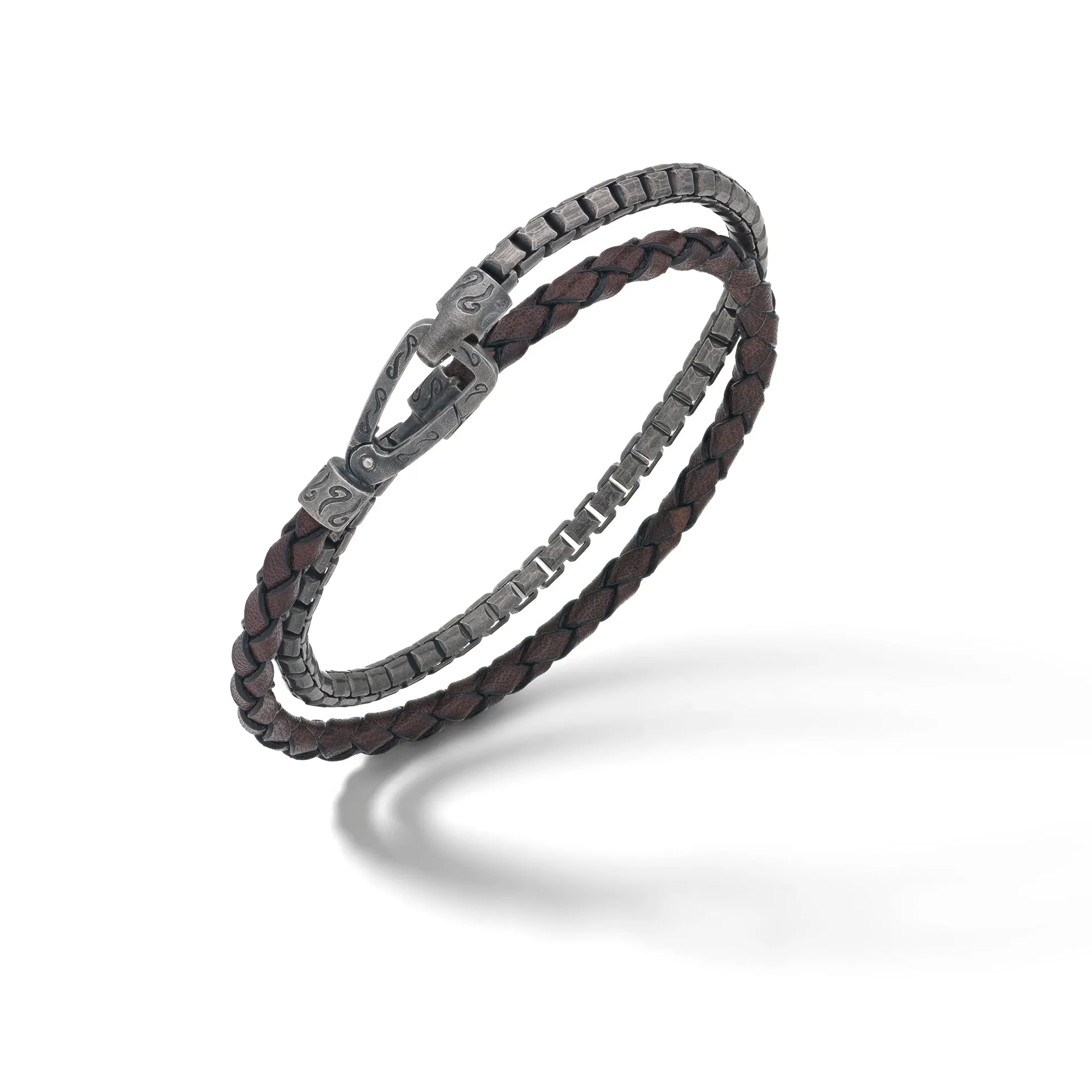 Lash Smooth Brown Leather Bracelet sold by Marco Dal Maso product image thumbnail 3