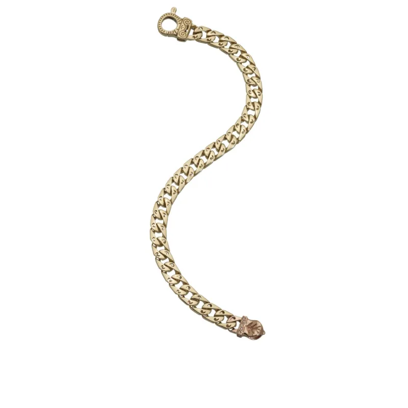 FLAMING TONGUE 18K Gold 6mm Bracelet with diamonds sold by Marco Dal Maso