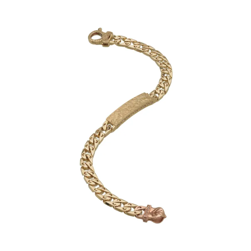 FLAMING TONGUE Textured Centre Bracelet with Diamonds sold by Marco Dal Maso