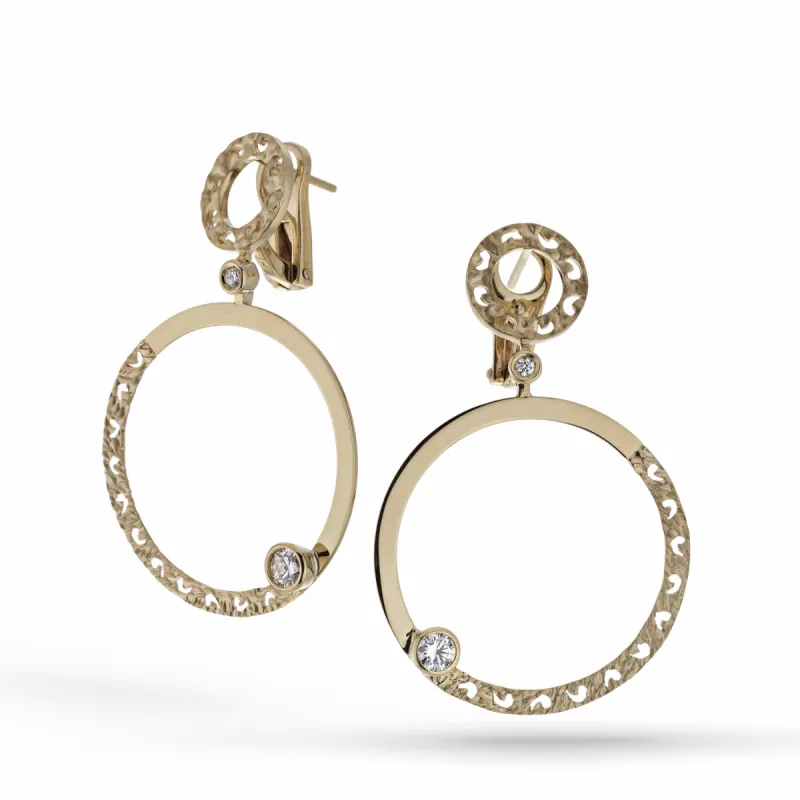 AMAIA Small Polished and Textured Hoop Earrings sold by Marco Dal Maso